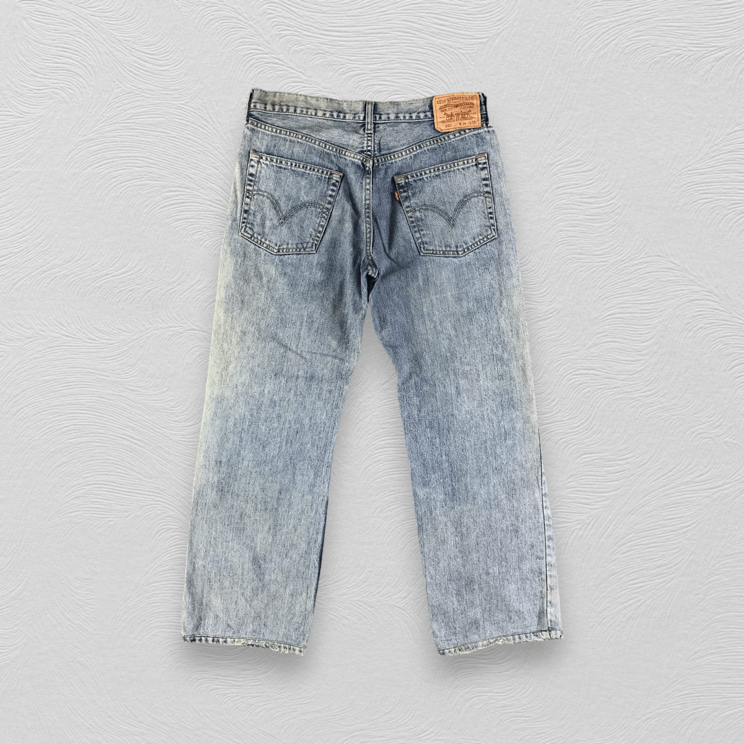Levi's Vintage Levis 505 Jeans Distressed Denim KJ1743 Size US 34 / EU 50 - 2 Thumbnail