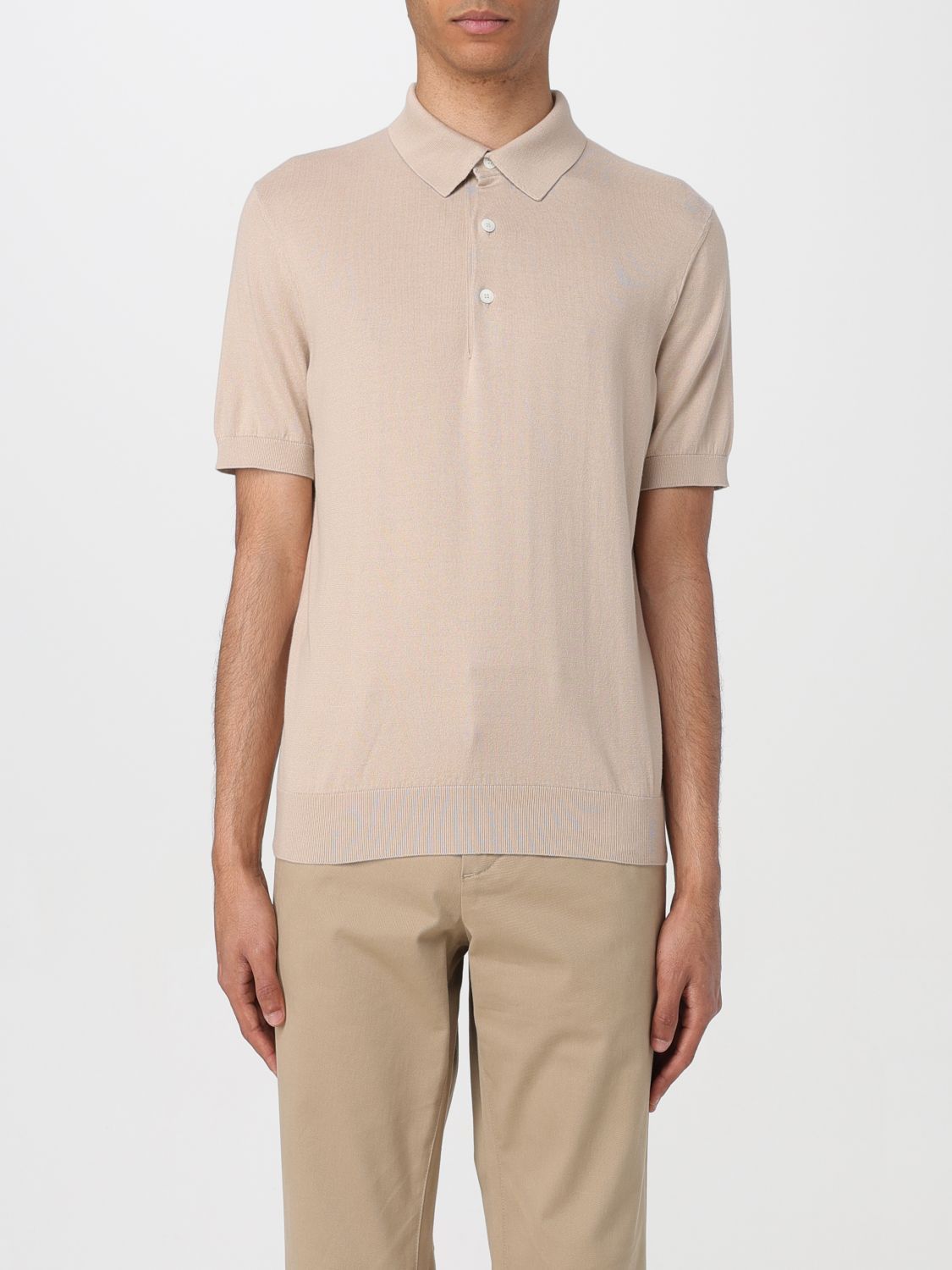 image of Ermenegildo Zegna Zegna Polo Shirt Men Beige (Size Small)