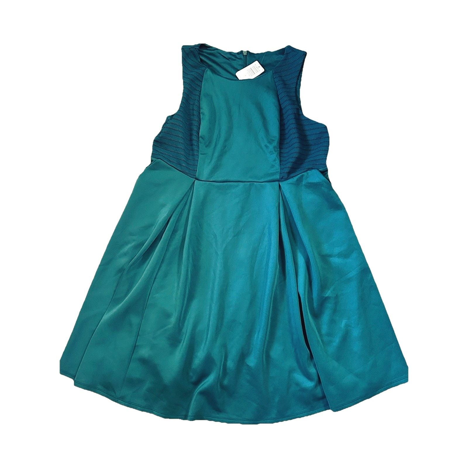 Other Torrid Fit And Flare Teal Green Dress 18 NWT Pockets Size XXL / US 16-18 / IT 52-54 - 1 Thumbnail