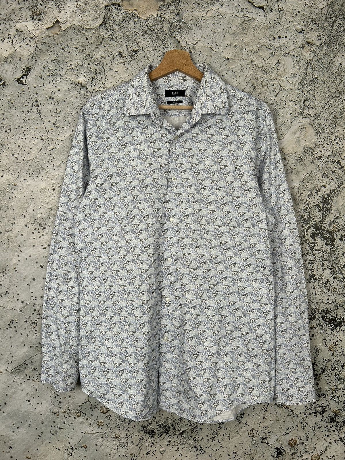 Hugo Boss Hugo Boss Animal Shirt Alternative Hype Y2K 00s Grunge Rare Size US L / EU 52-54 / 3 - 1 Thumbnail