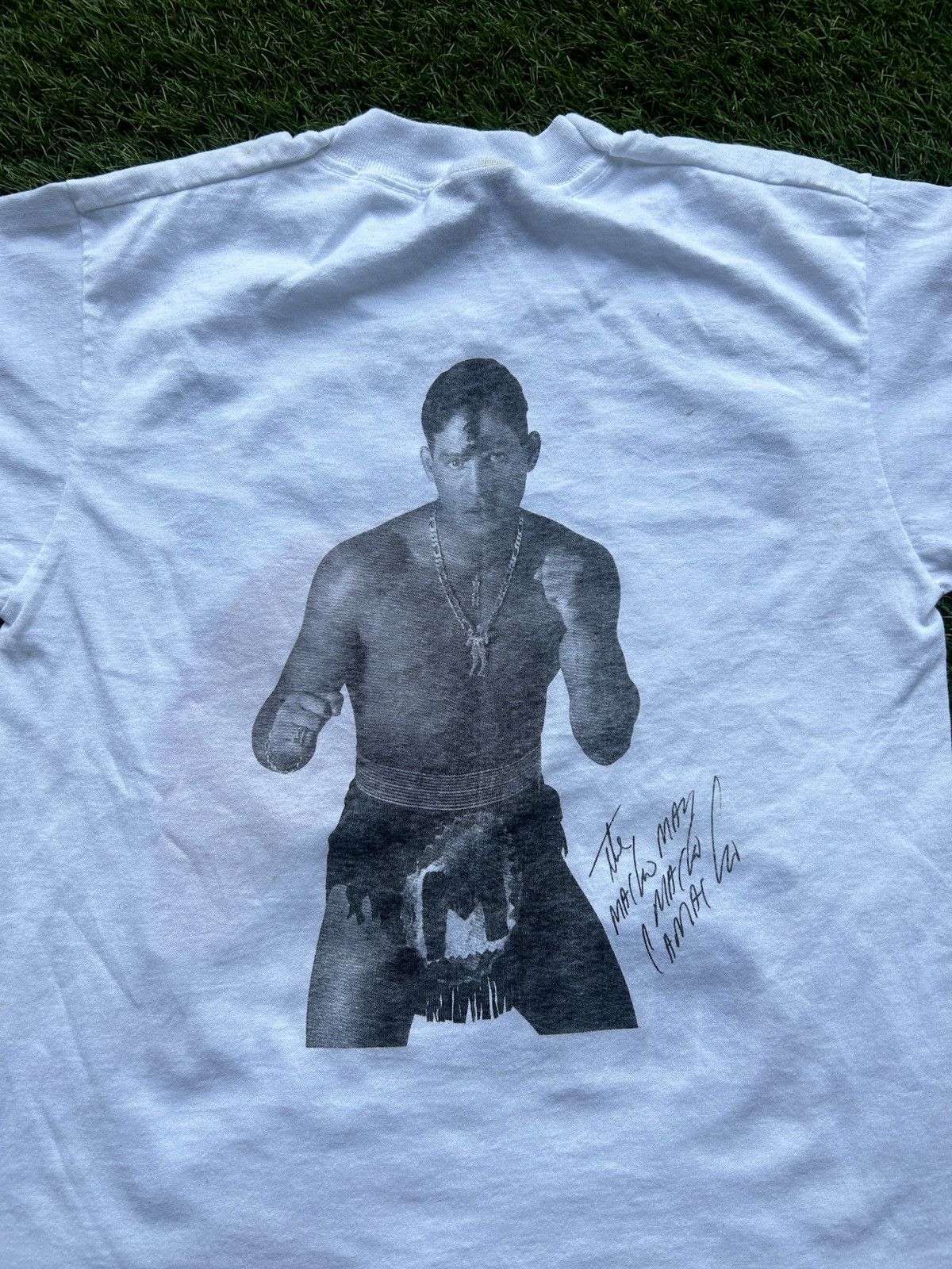 Vintage Vintage 90s Hector “Macho” Camacho Boxing T-Shirt Size US XXS / EU 40 - 5 Thumbnail