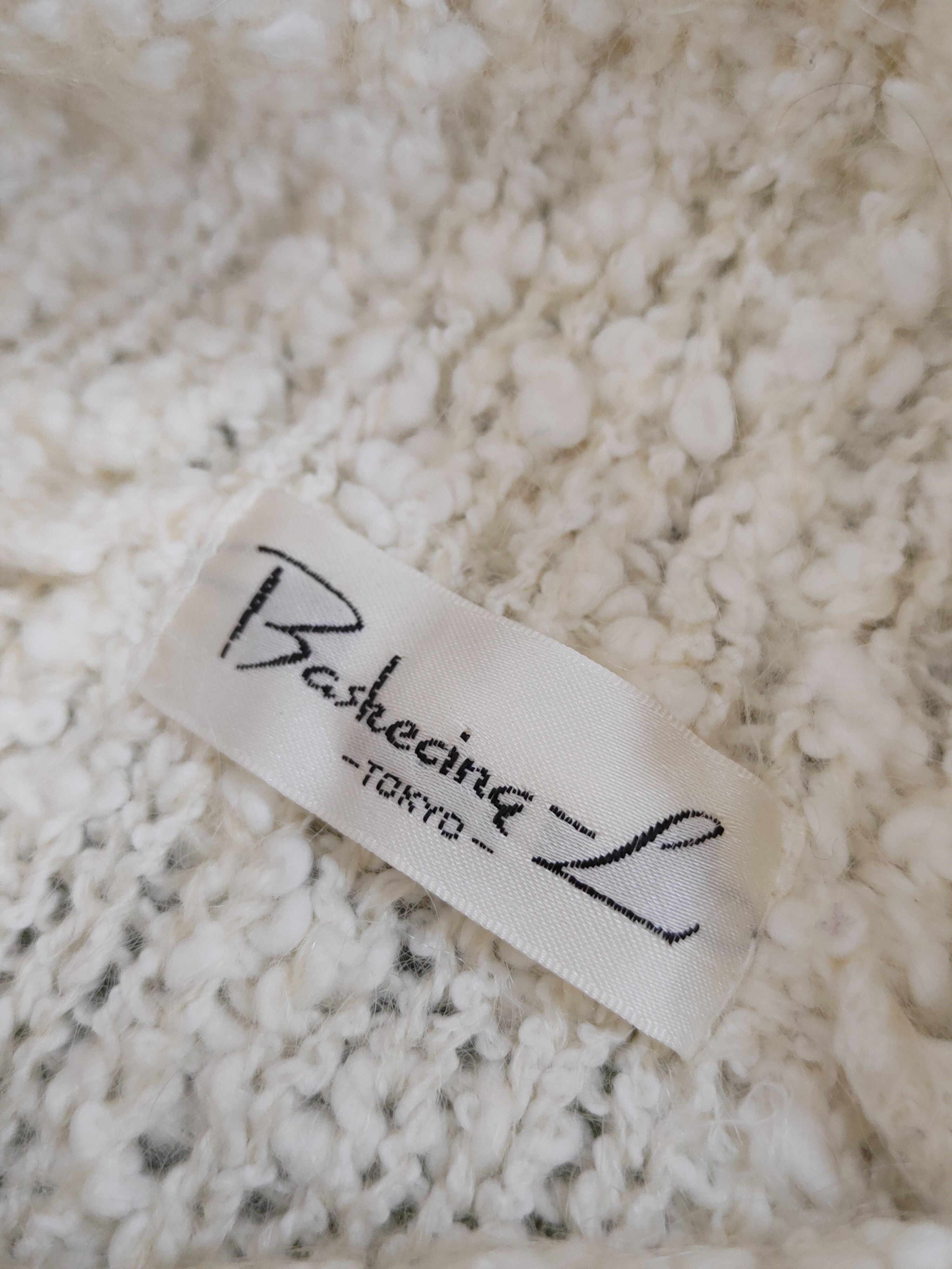 Aran Isles Knitwear × Japanese Brand × Vintage Bashecinq Ivory Knitwear Sweatshirts #W1346 Size L / US 10 / IT 46 - 12 Thumbnail