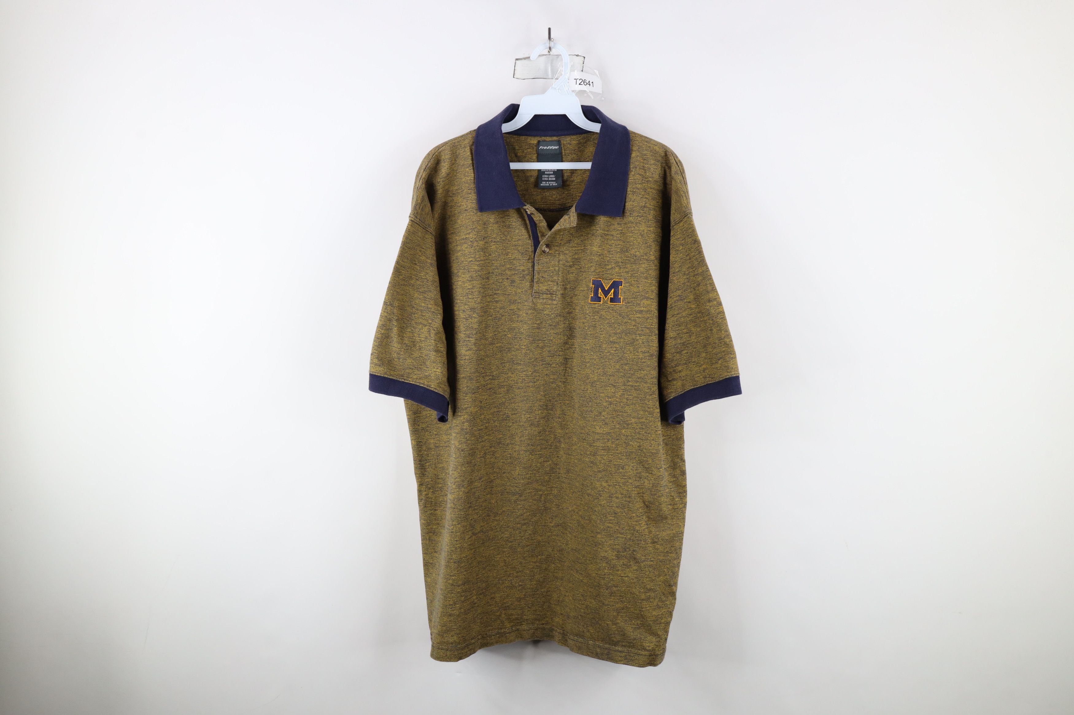 Vintage Vintage 90s M University of Michigan Collared Polo Shirt Size US XL / EU 56 / 4 - 1 Thumbnail