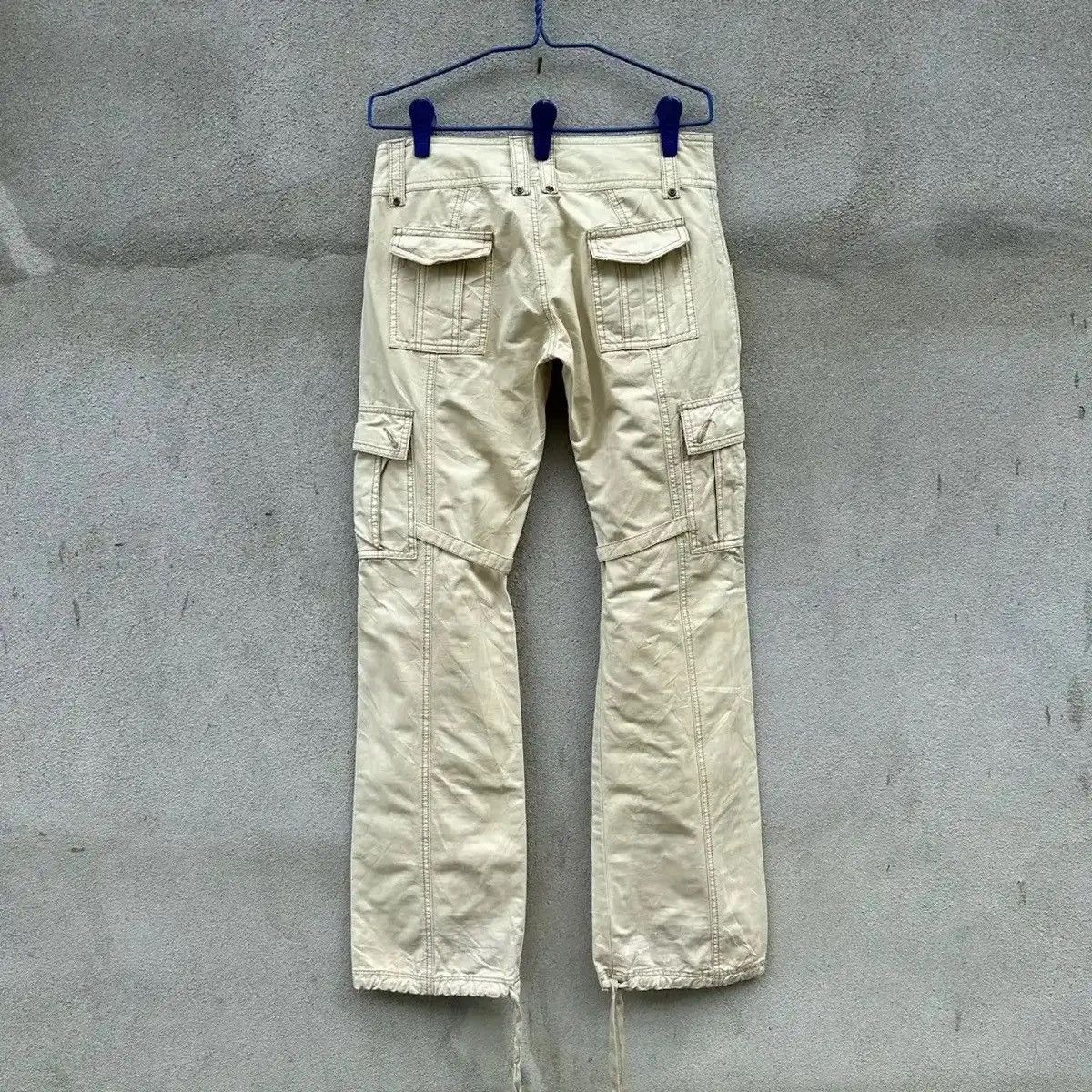 If Six Was Nine ‼️ FLARE BOOTCUT🔥AVIREX PARACHUTTE BONDAGE PUNK CARGO PANTS Size US 29 - 11 Thumbnail