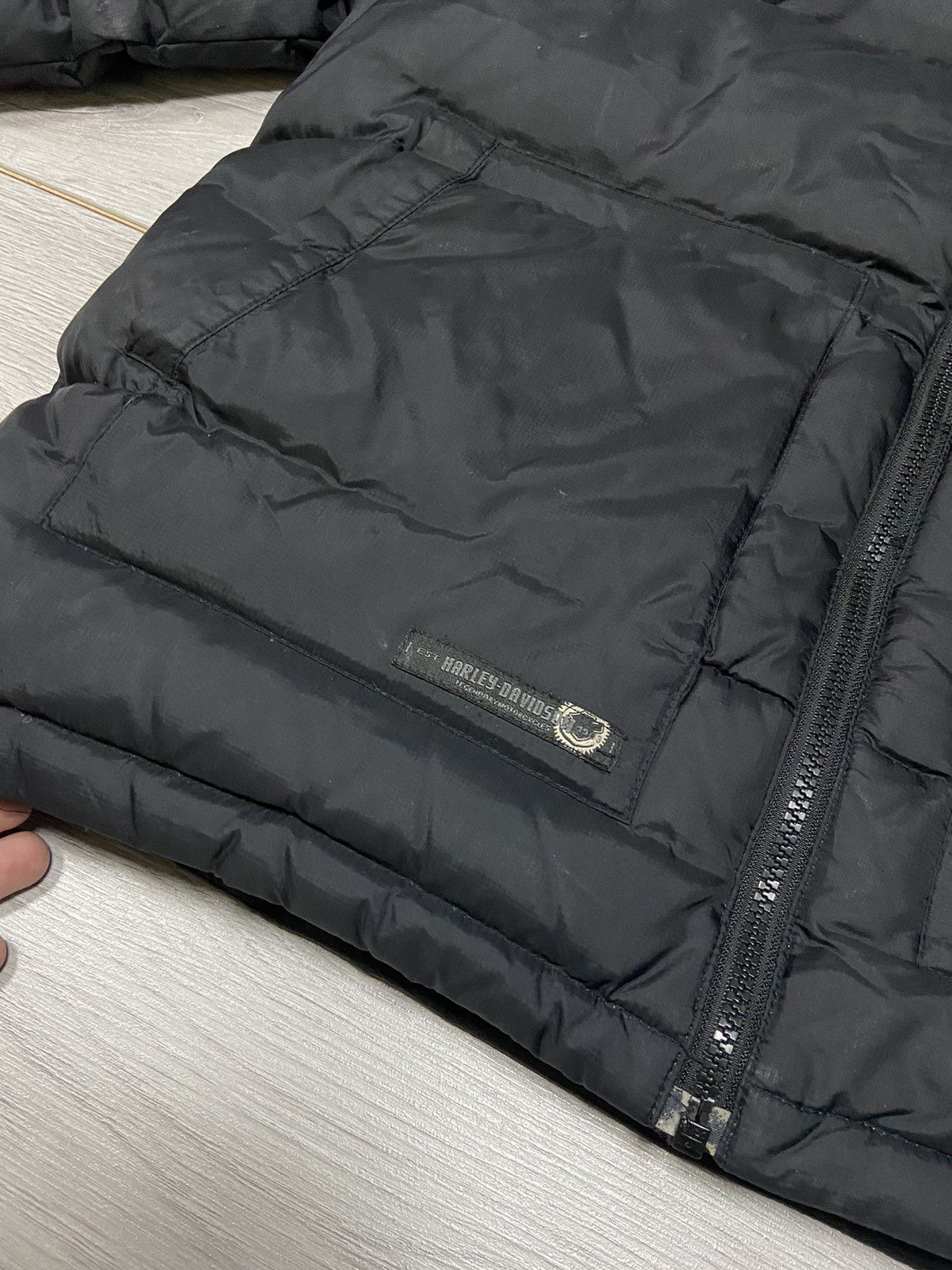 Harley Davidson Vintage skull ☠️ Harley Davidson Puffer Jacket Size US M / EU 48-50 / 2 - 7 Thumbnail