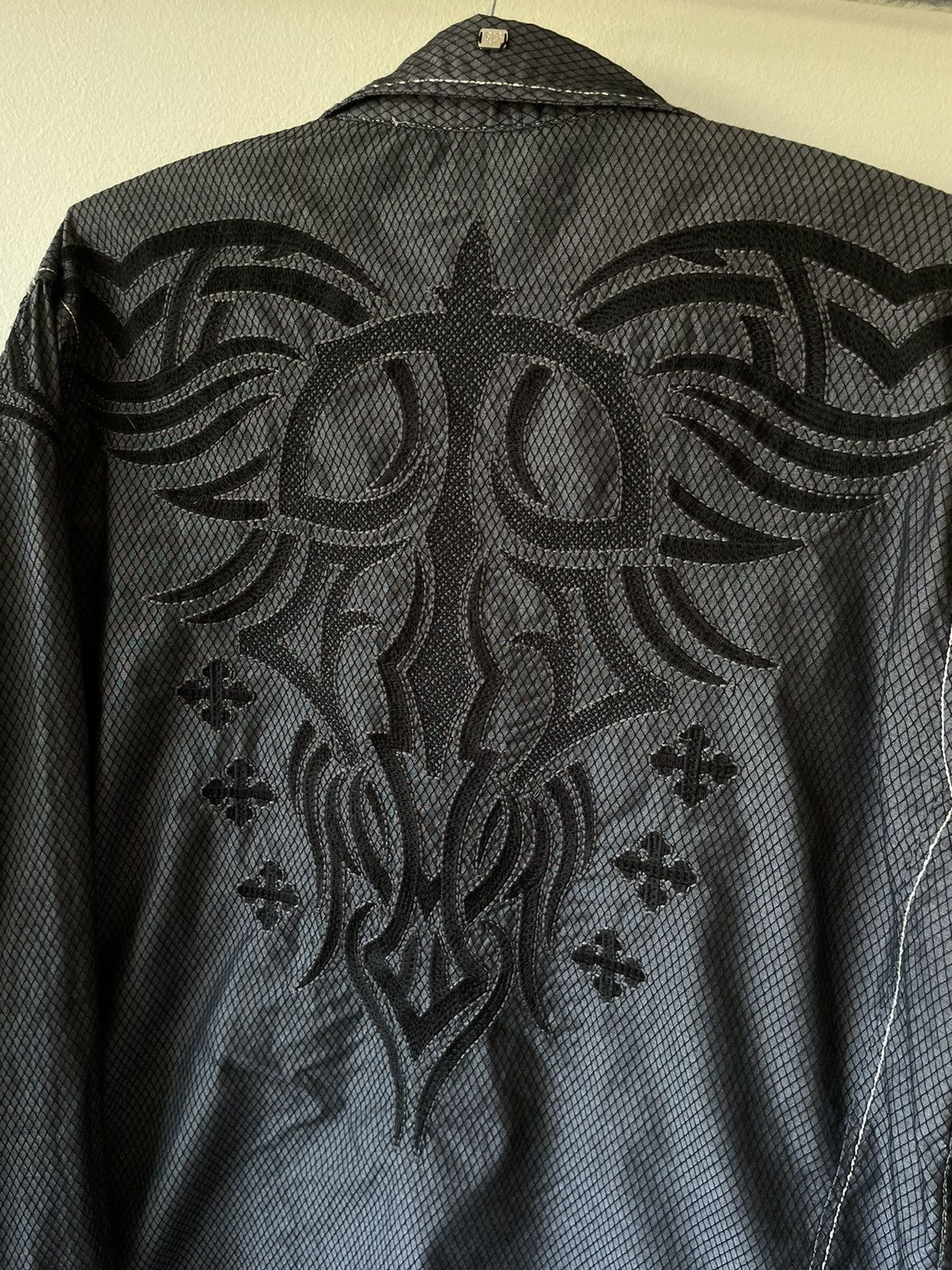 Roar Crazy Y2K Opium Design Tribal Cross Button Up Size US XL / EU 56 / 4 - 3 Thumbnail