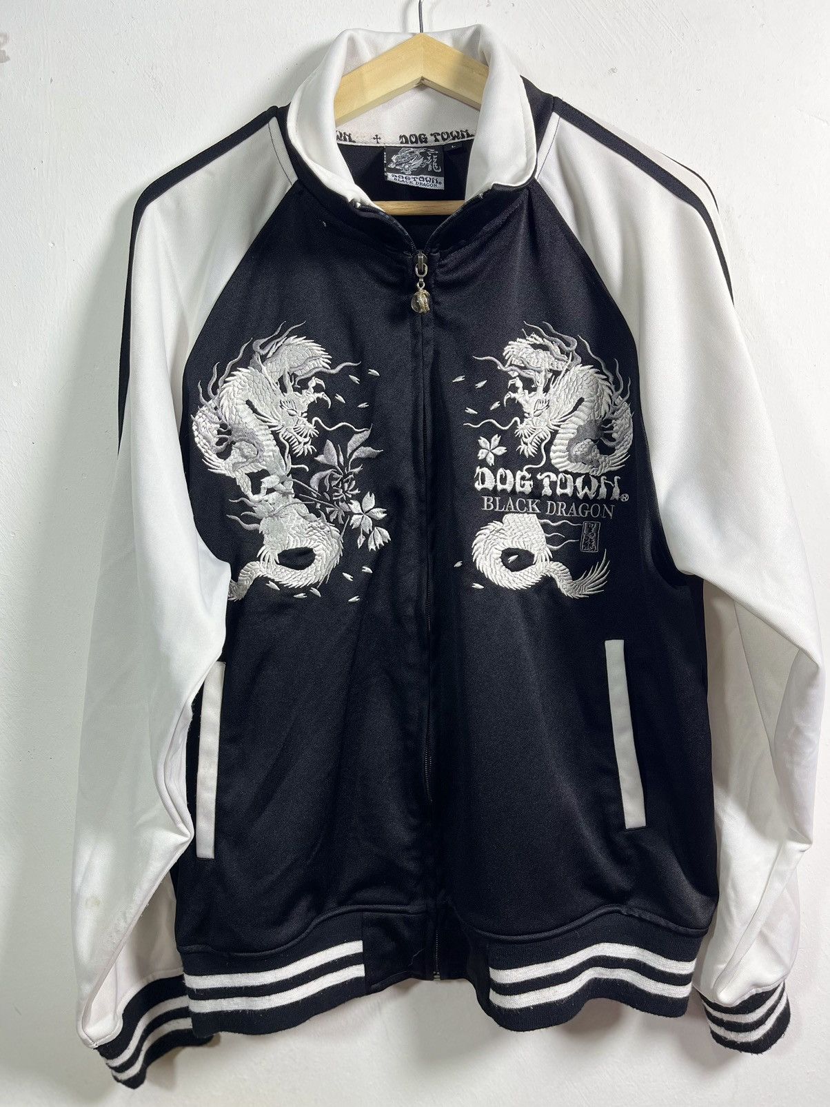 Dogtown 🐉 Vintage Dog Town Black Dragon Sukajan Souvenir Jacket Size US L / EU 52-54 / 3 - 2 Thumbnail