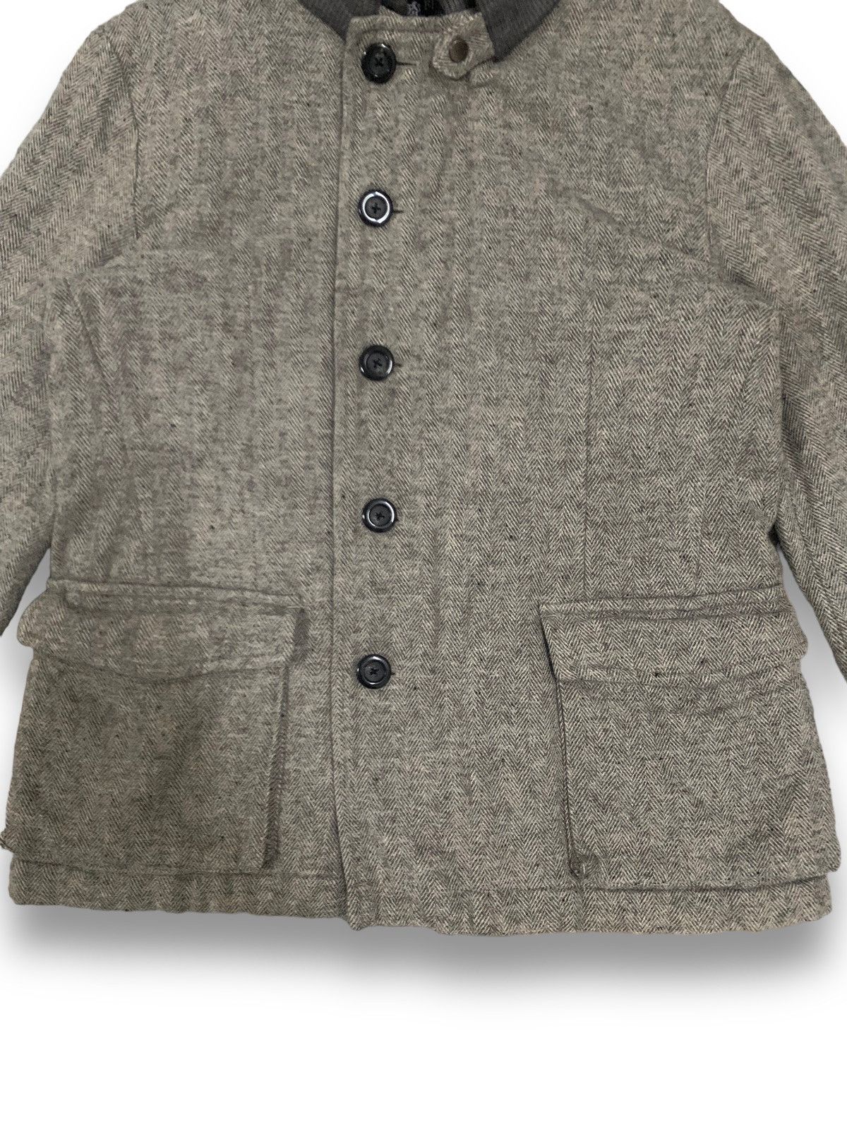 Beams Plus Japanese Beams Heart Wool Blend Herringbone Pattern Jacket Size US S / EU 44-46 / 1 - 8 Thumbnail