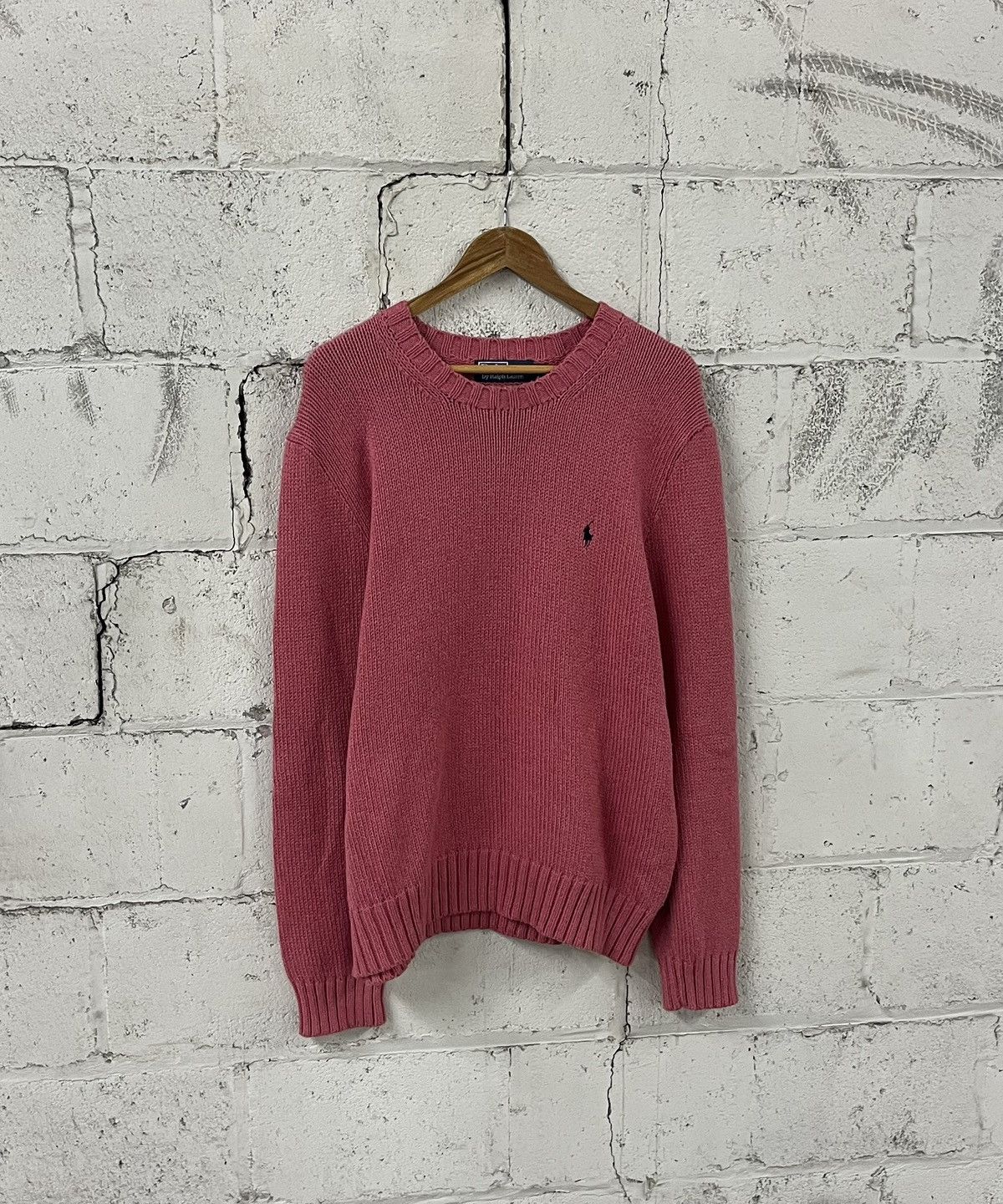 Polo Ralph Lauren Polo Ralph Lauren vintage sweater knit heavyweight pink Size US XL / EU 56 / 4 - 1 Thumbnail