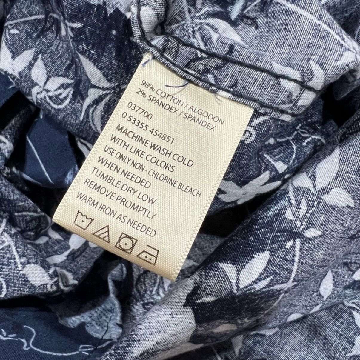 Haggar HAGGAR CLOTHING Blue Floral Button Up, Men’s Medium Size US M / EU 48-50 / 2 - 3 Thumbnail
