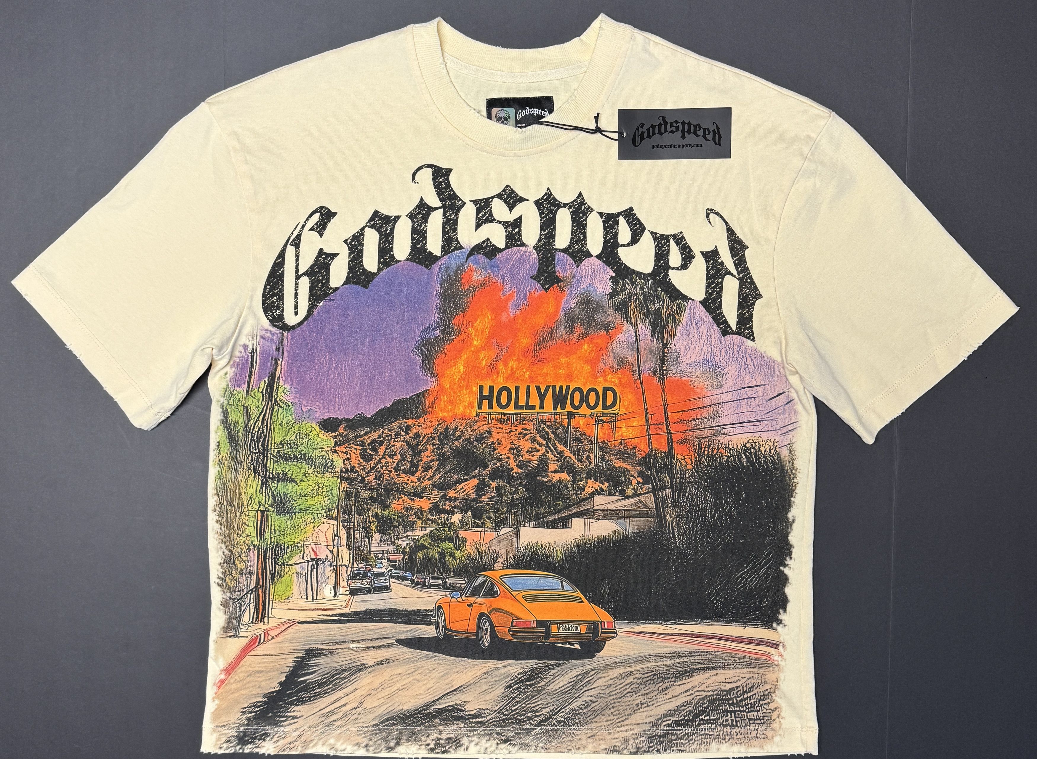 Godspeed Godspeed Los Scandalous Tee Cream Size US XS / EU 42 / 0 - 1 Thumbnail