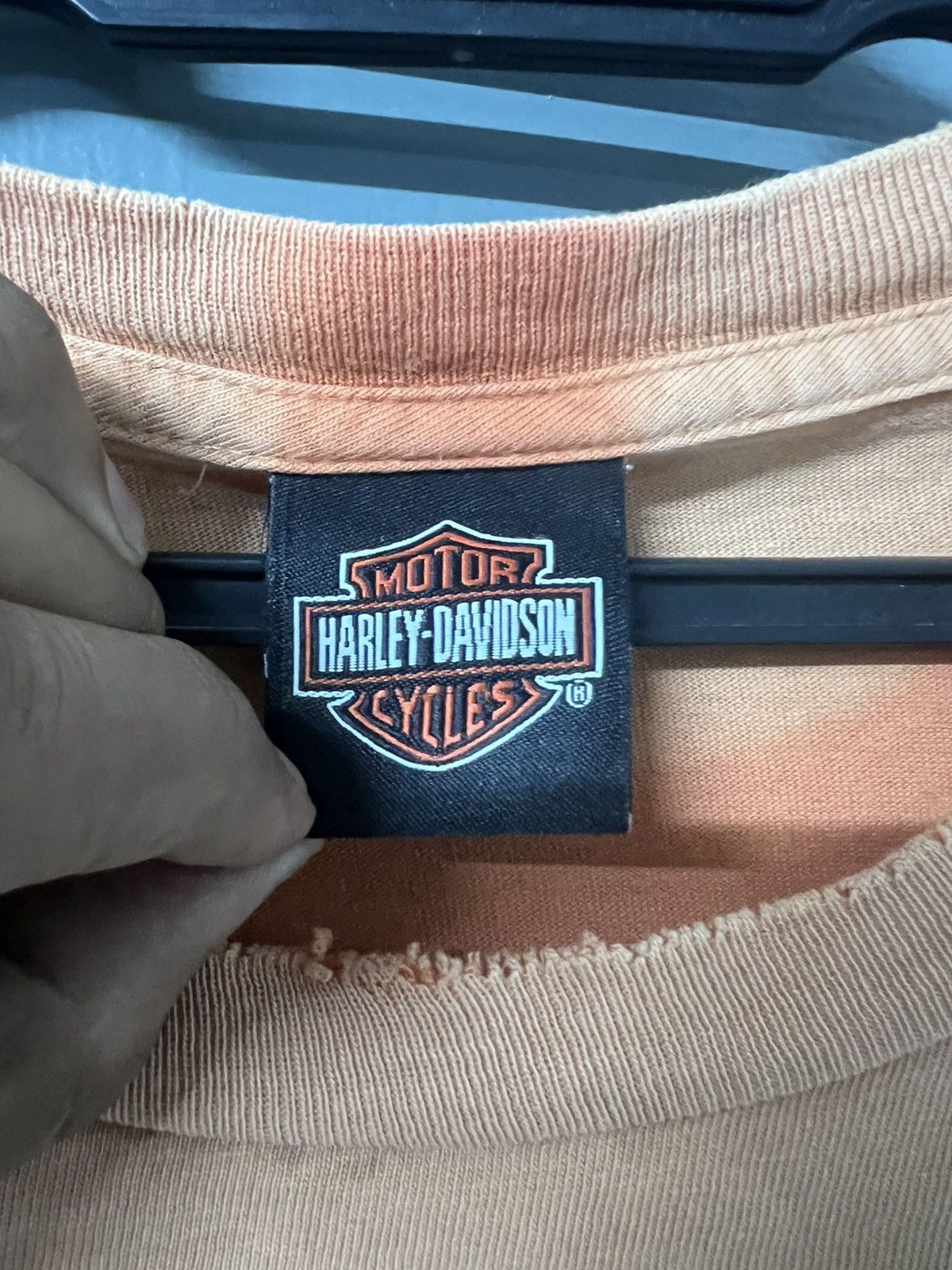 Vintage THRASHED SUN FADED HARLEY DAVIDSON MOTORCYCLES Size US L / EU 52-54 / 3 - 9 Thumbnail