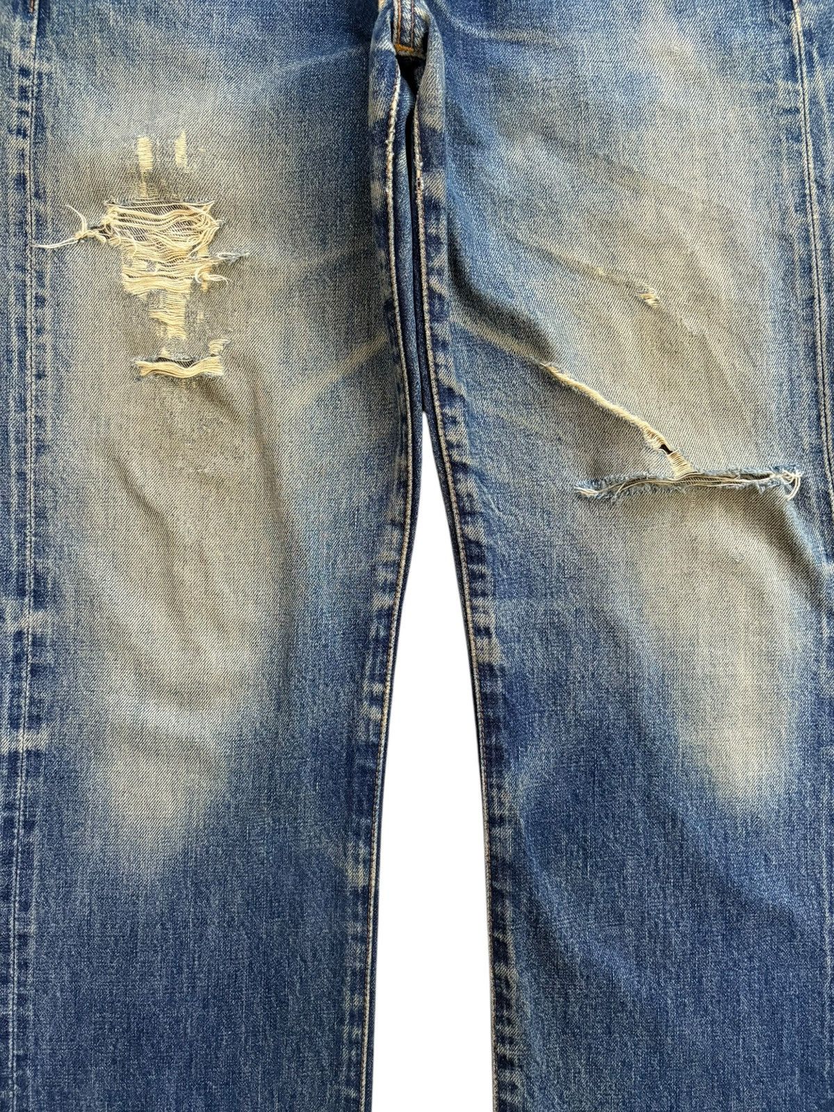 Levi's Vintage 80s Levis 502 Big E Mud Wash Loose Selvedge Jeans Size US 29 - 6 Thumbnail