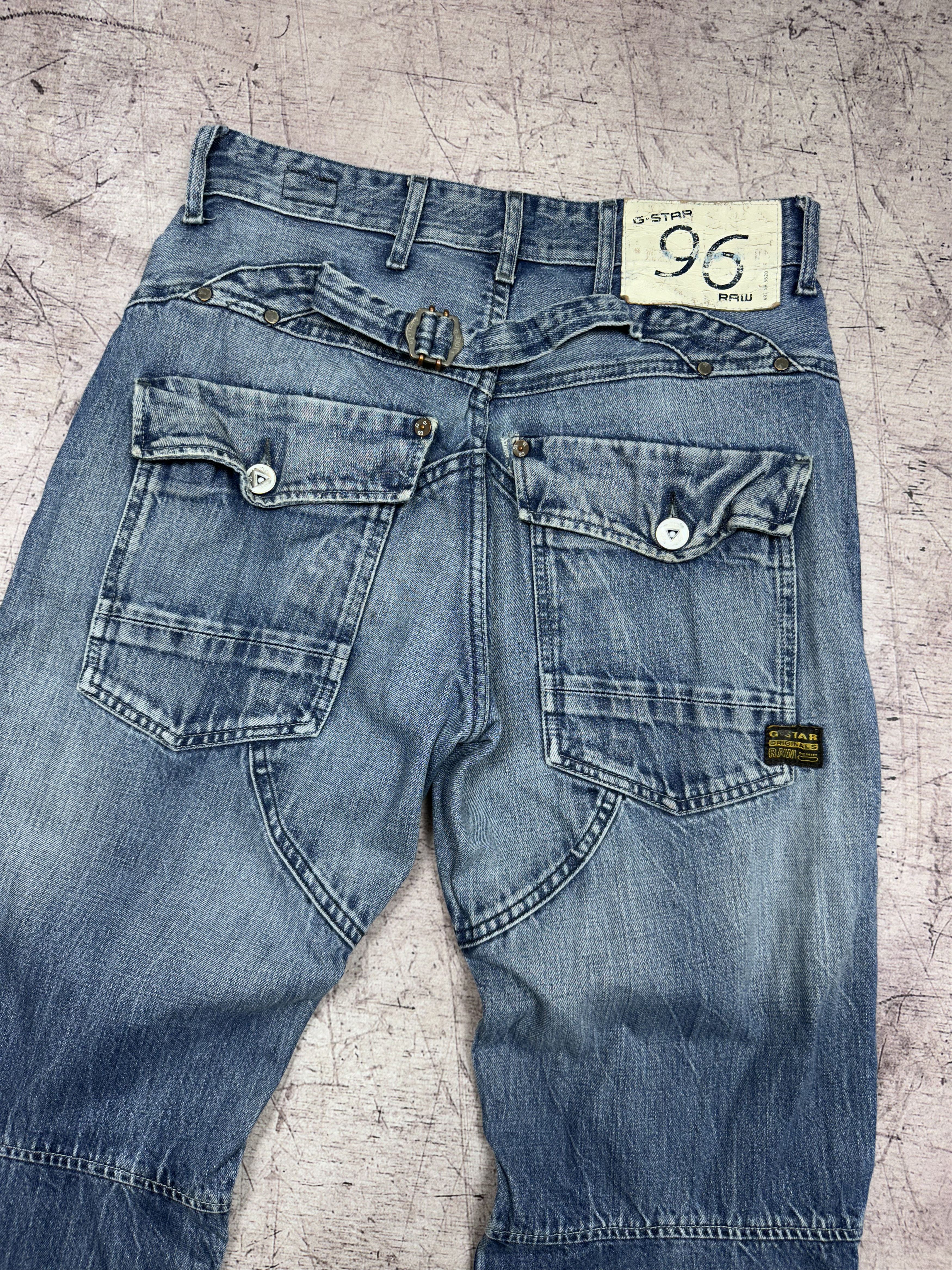 G-Star × Vintage G Star Raw Elwood Vintage Mens Denim Pants Double Knee Jeans Size US 30 / EU 46 - 7 Thumbnail