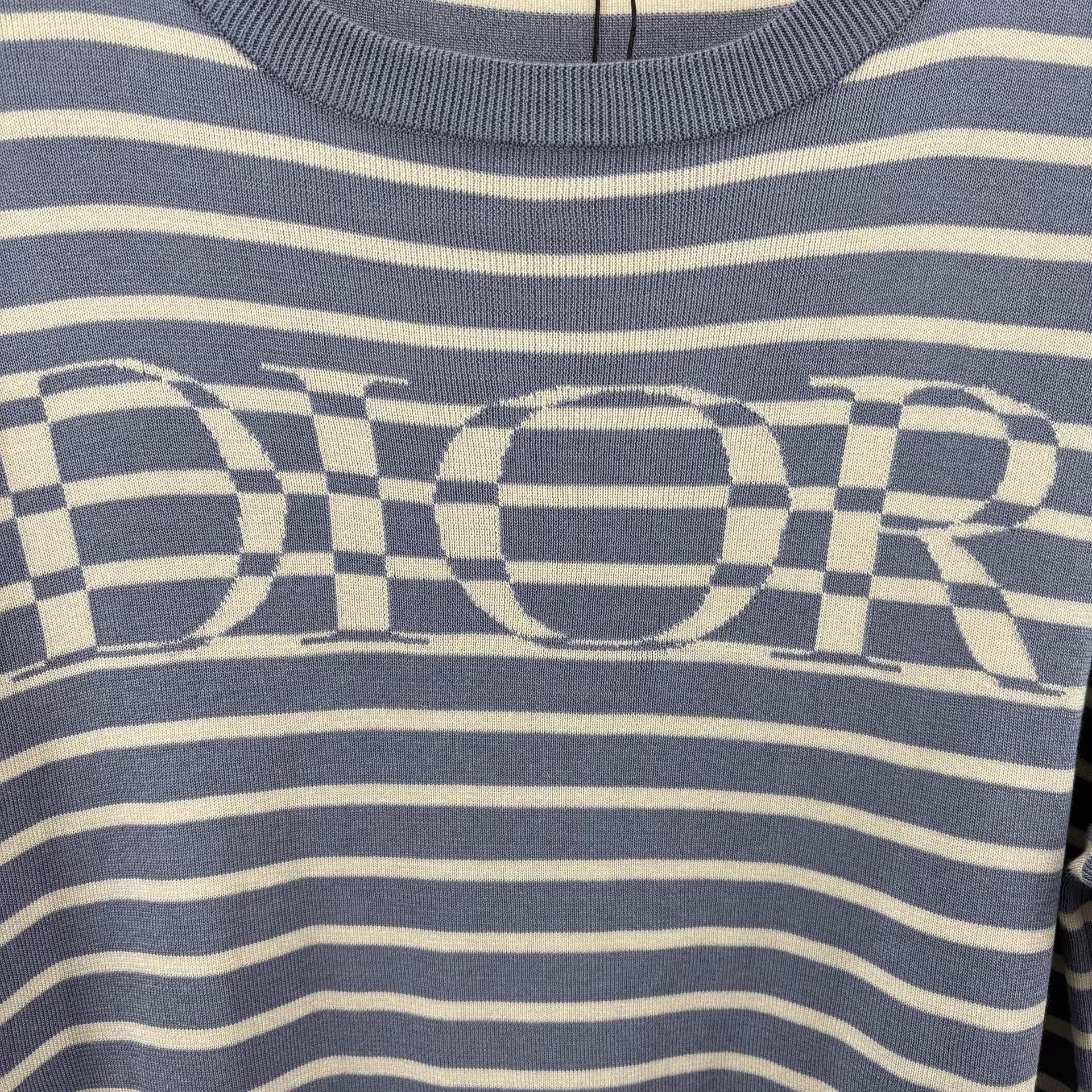 Dior Dior Stripe Logo Short XL Silk/Cotton Near New Italian Size US XL / EU 56 / 4 - 4 Thumbnail