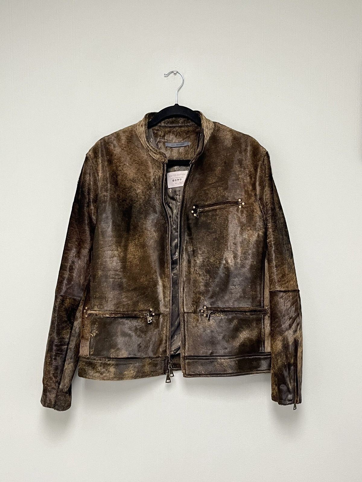 John Varvatos Calf hair Moto Jacket. Size 50 Size US M / EU 48-50 / 2 - 1 Thumbnail