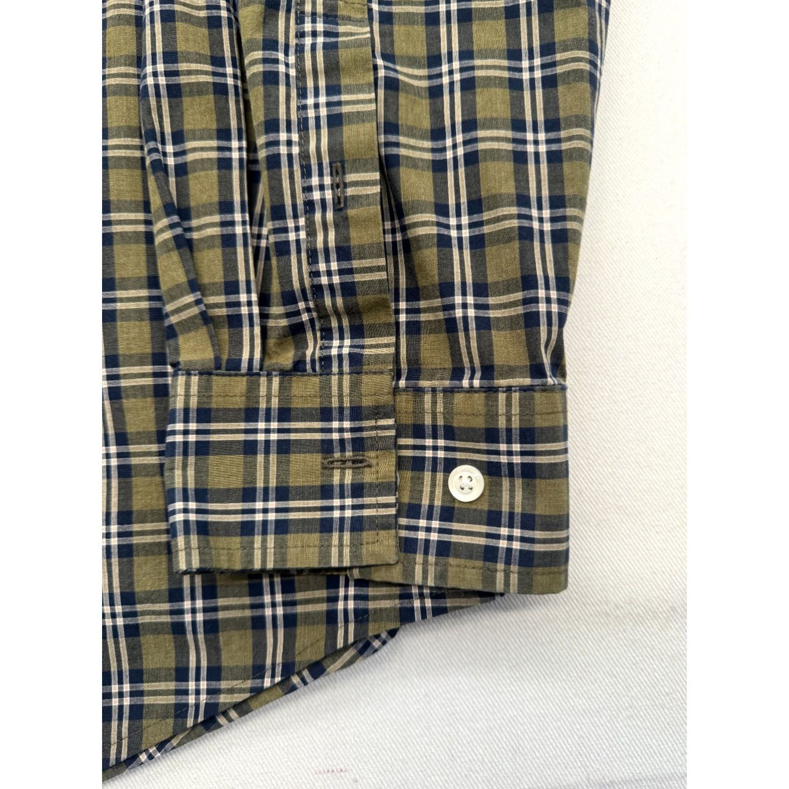 Croft & Barrow Croft & Barrow Long Sleeve Button Up Mens Large Blue Check Cotton Shirt 2955 Size US L / EU 52-54 / 3 - 5 Thumbnail