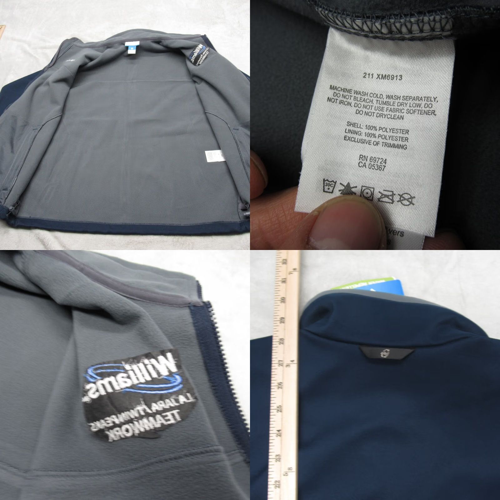 Vintage Columbia Jacket Mens Large Blue Softshell Water Resistant Wind Full Zip Logo NEW Size US L / EU 52-54 / 3 - 8 Thumbnail