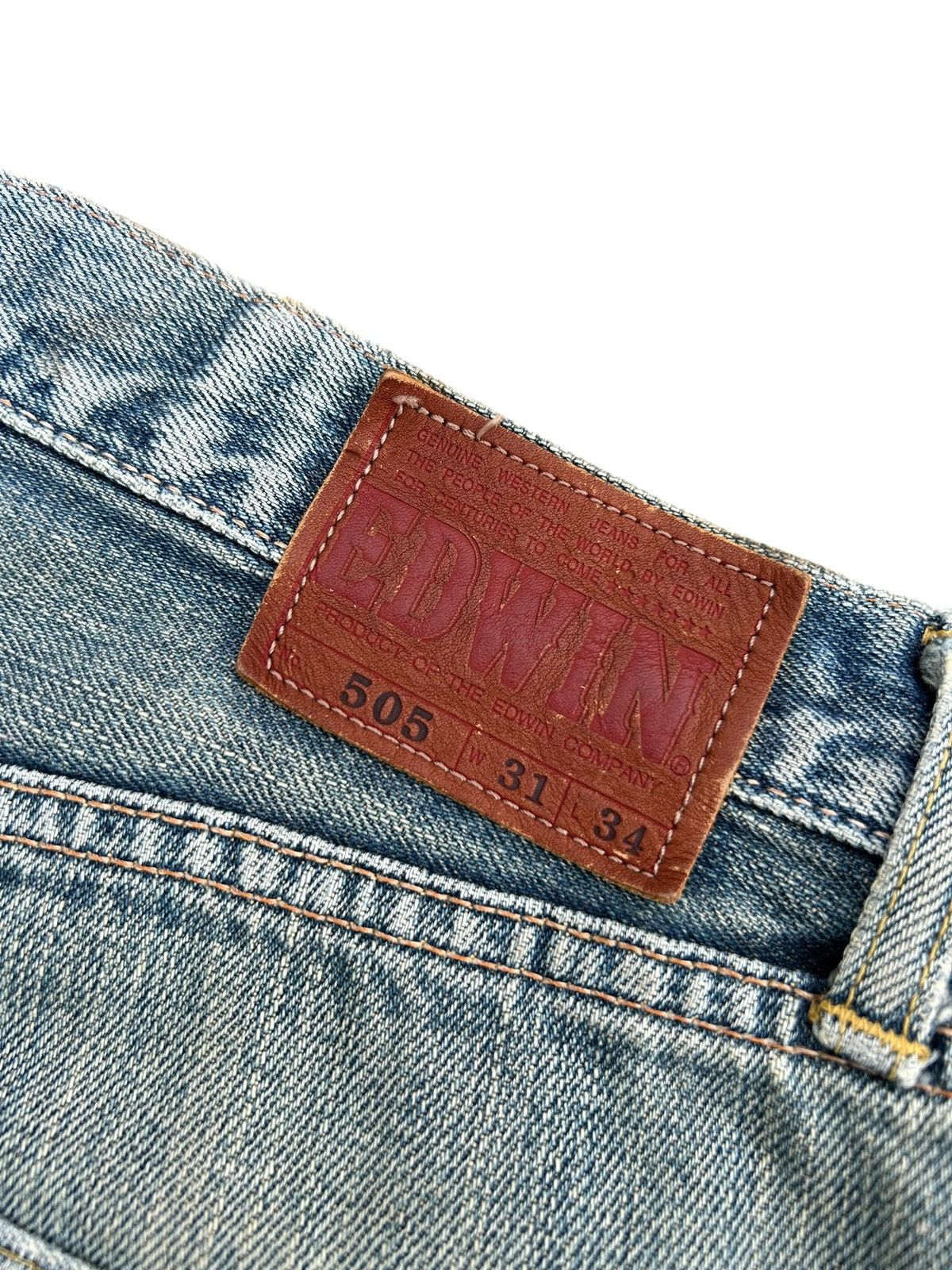 Japanese Brand × Kapital × Vintage Edwin Selvedge Distressed Baggy Mudwash Denim Jeans Size US 31 - 9 Thumbnail