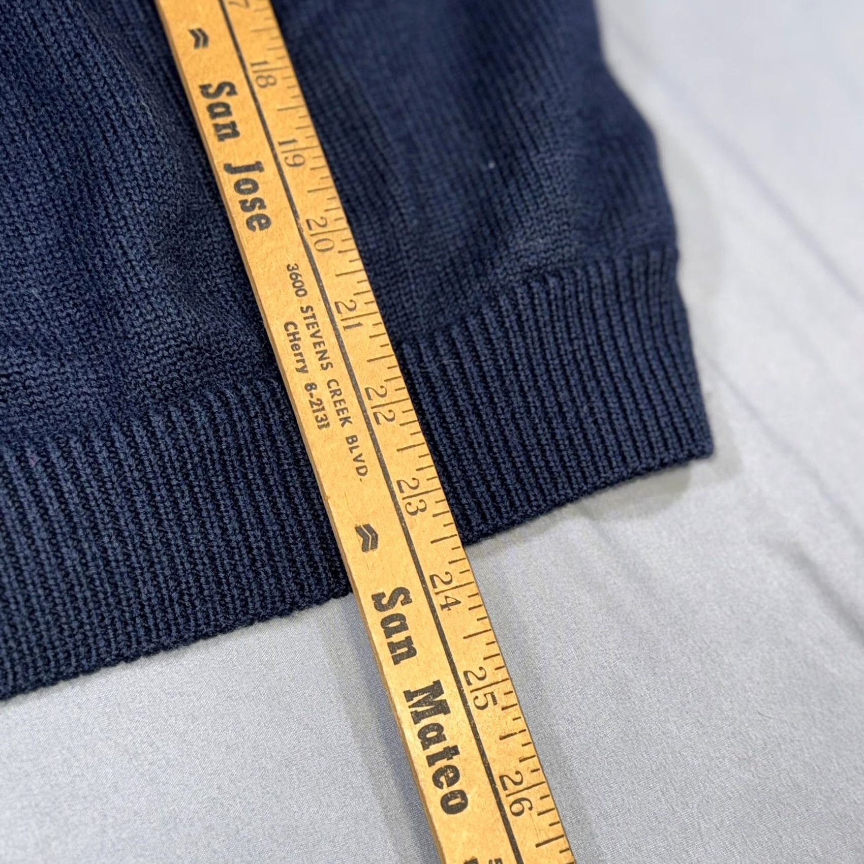 Frank And Oak Frank & Oak Sweater Mens Large Blue Crewneck Textured Front Knit Pullover Size US L / EU 52-54 / 3 - 6 Thumbnail