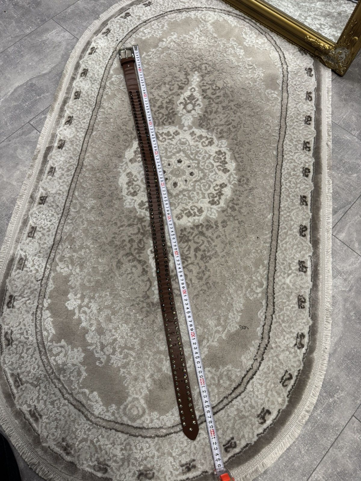 Japanese Brand 00’s NUMBER NINE STYLE FACE LEATHER RARE Y2K BELT VINTAGE Size ONE SIZE - 4 Thumbnail