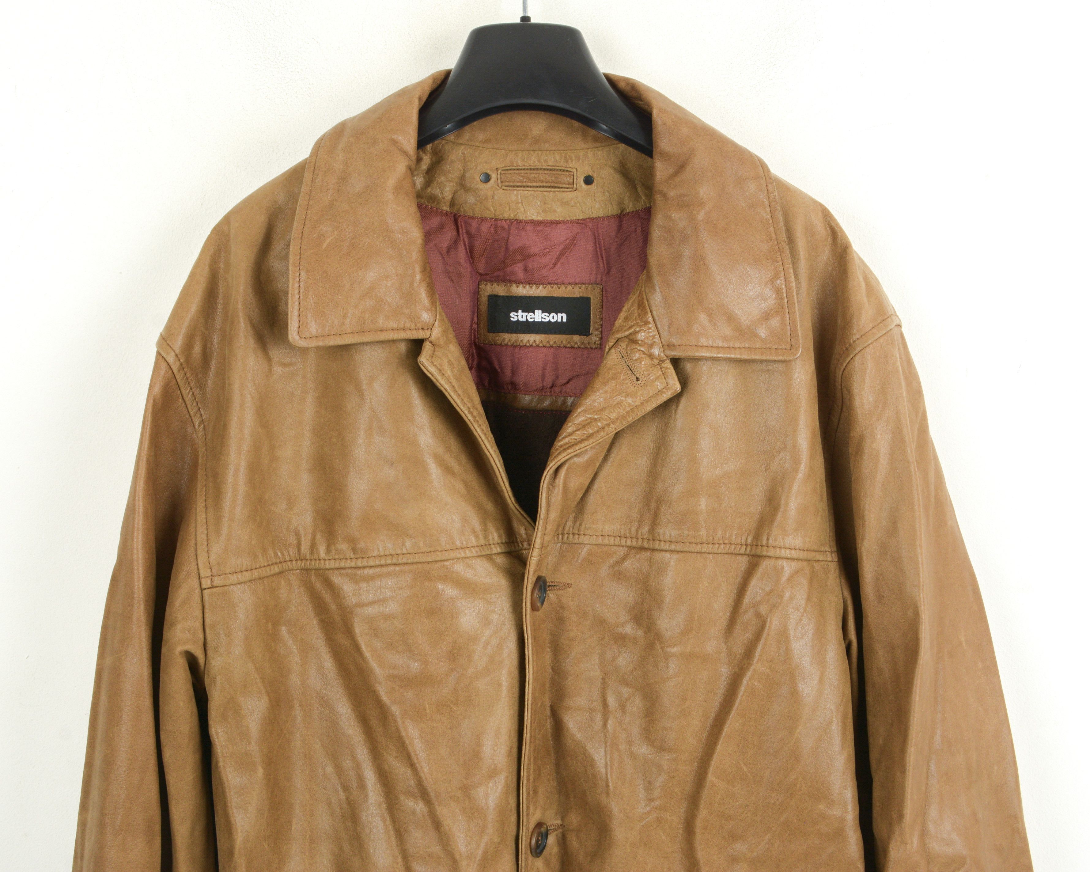 Strellson UK 44 US Wool liner Leather Jacket Trench Coat 54 EU Size US L / EU 52-54 / 3 - 2 Thumbnail