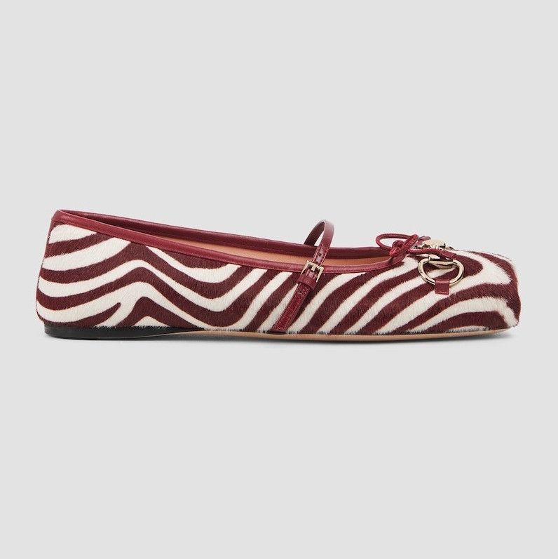 Gucci oc11z0226 Women's Gucci Horsebit Ballet Flats In Multicolor Size US 9 / IT 39 - 1 Thumbnail
