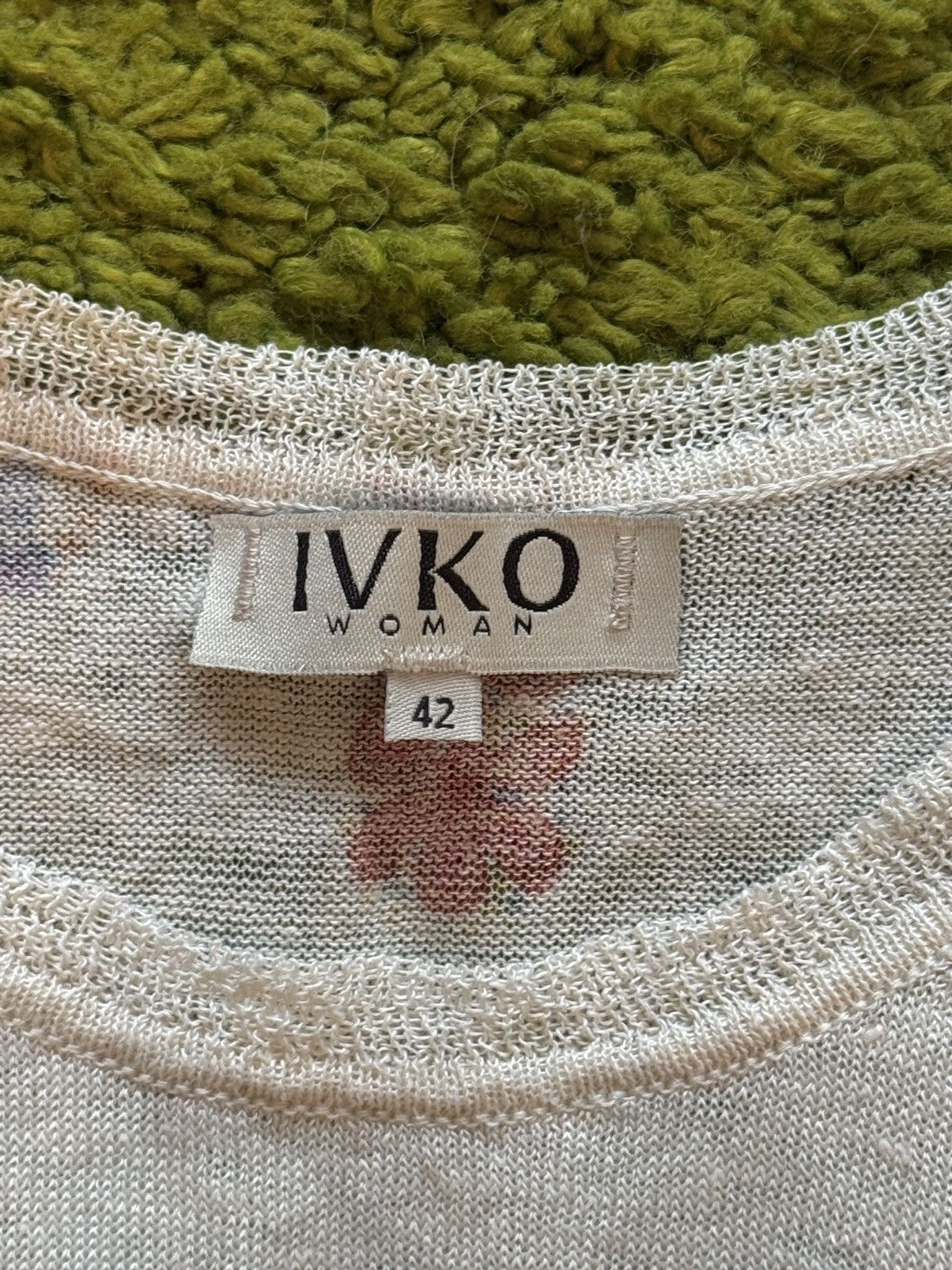Designer Ivko avant garde linen blend native pattern tank top vest Size M / US 6-8 / IT 42-44 - 5 Thumbnail