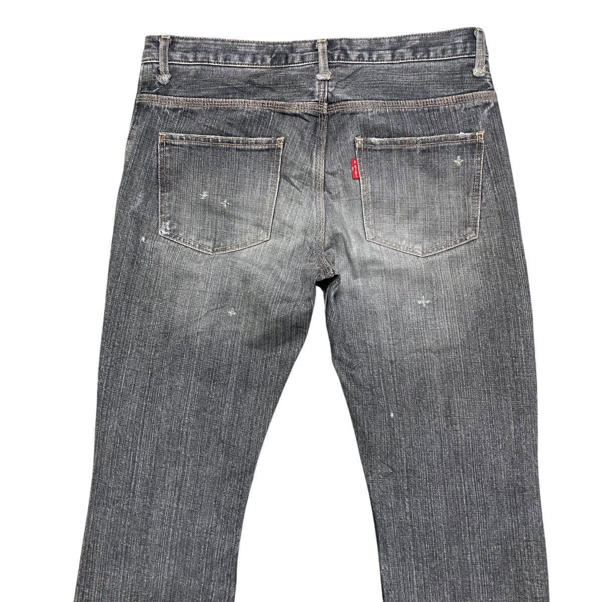 Hysteric Glamour Vintage X-Girl Distressed Denim Faded Black Jeans Size US 30 / EU 46 - 10 Thumbnail