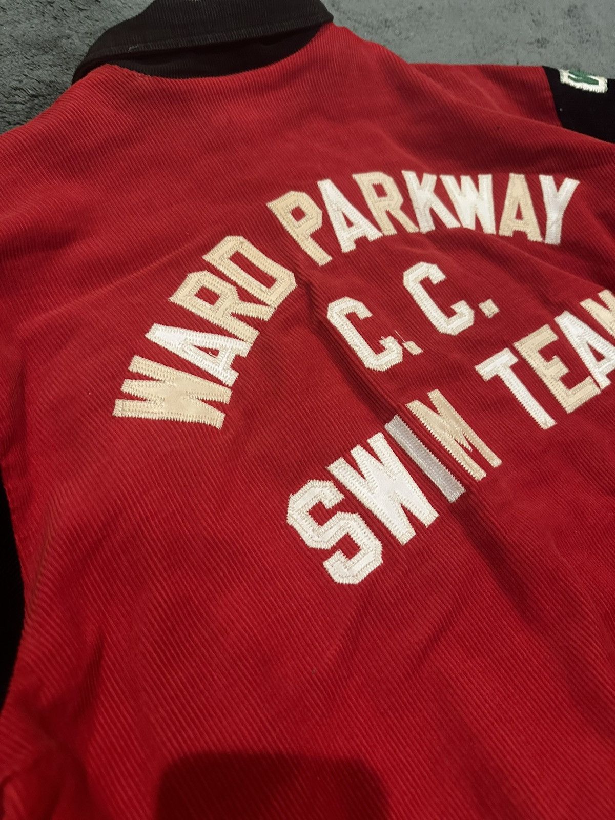 Vintage Crazy Vintage 1960’s Patched Swim Team Varsity Jacket Size US L / EU 52-54 / 3 - 9 Thumbnail