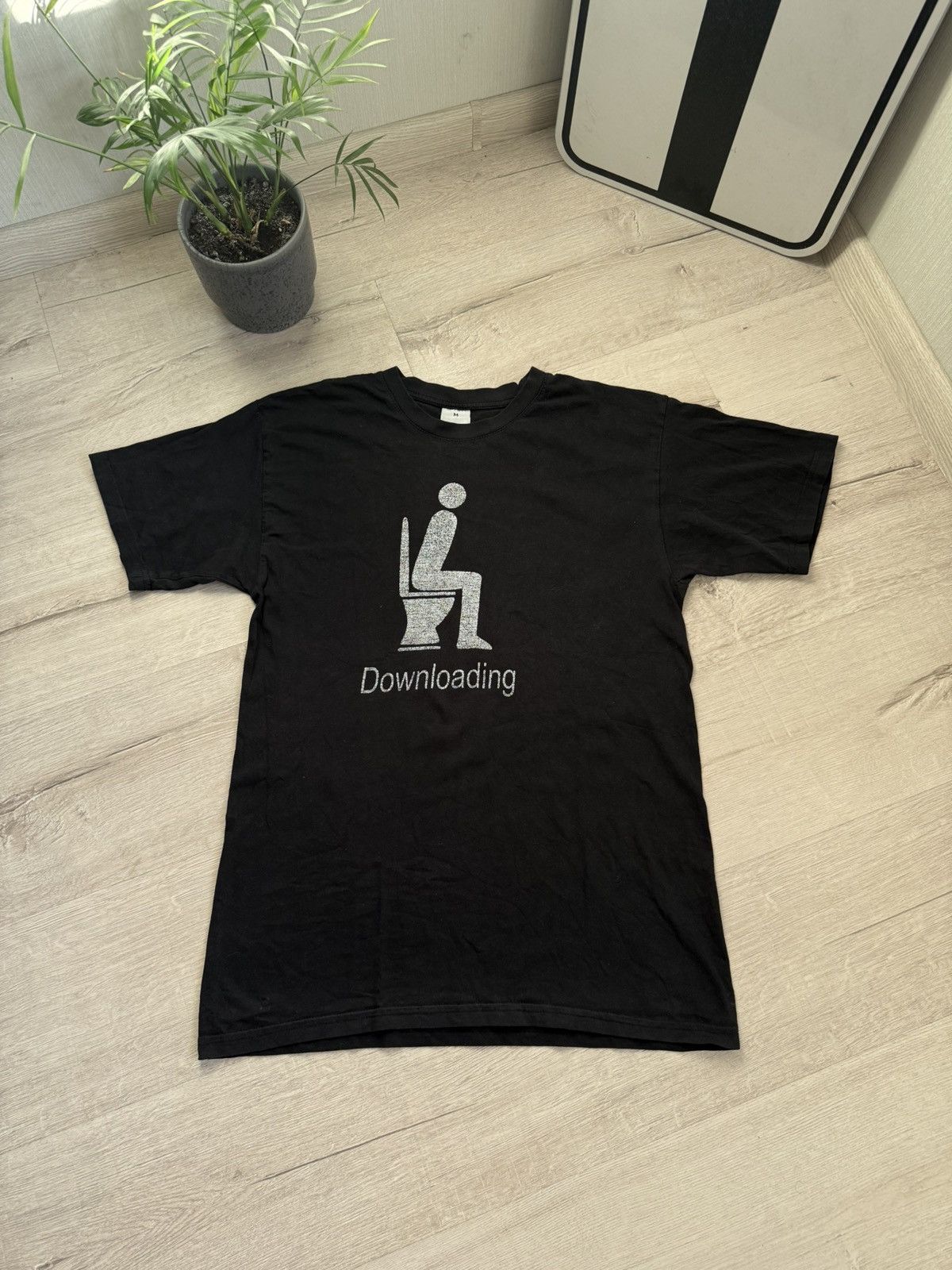 Other Vintage Y2k 2000’s Downloading Toilet Faded Funny T-Shirt Size US M / EU 48-50 / 2 - 1 Thumbnail