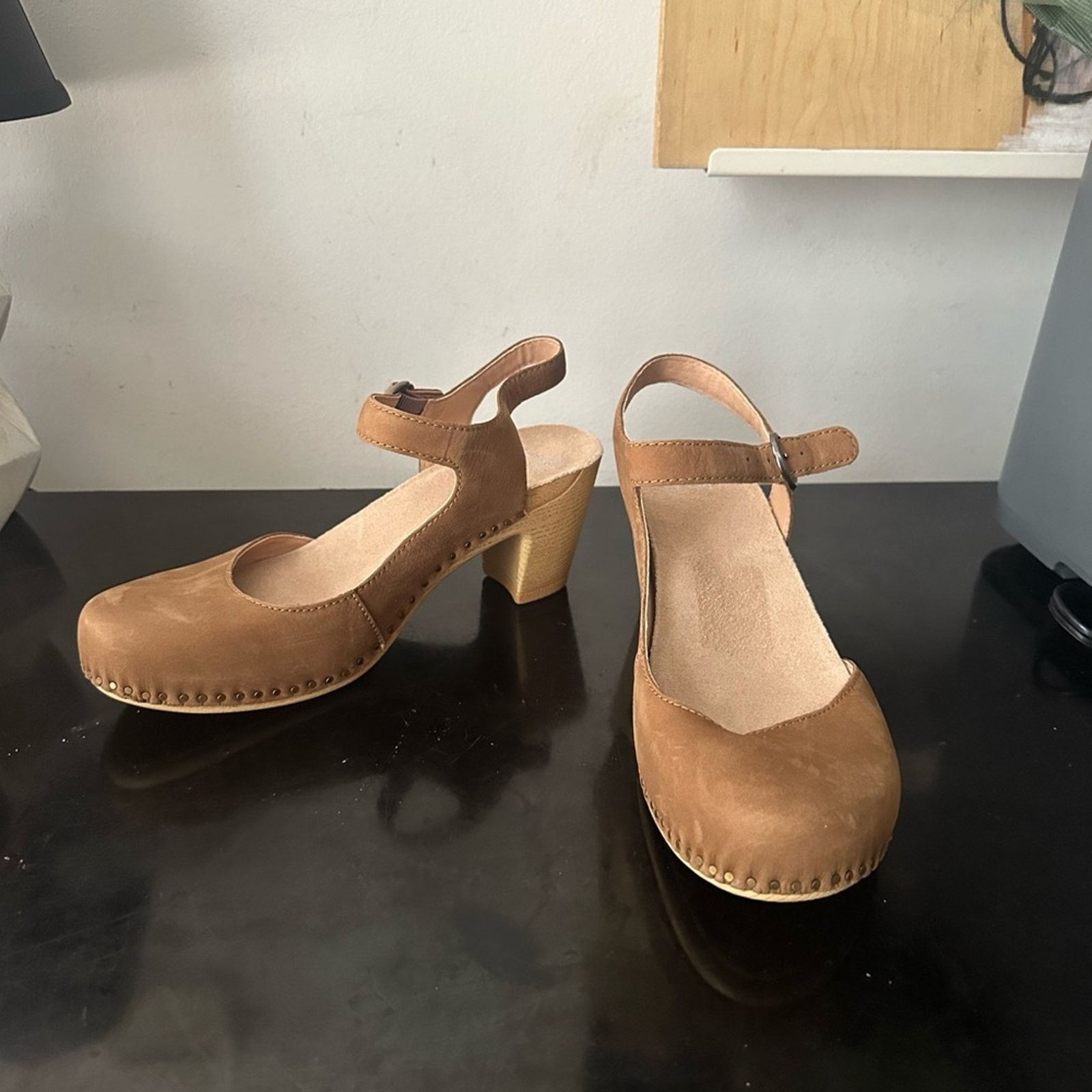Dansko Dansko Taytum Tan Brown Women's Mary Jane Heels clogs 40 NWT Size US 9 / IT 39 - 1 Thumbnail