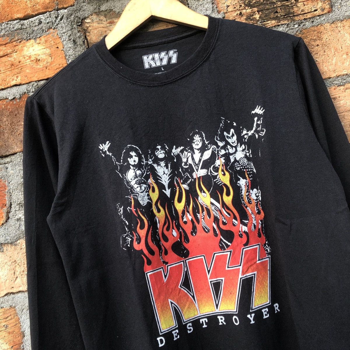 Band Tees Kiss Destroyer Longsleeve Size US L / EU 52-54 / 3 - 2 Thumbnail
