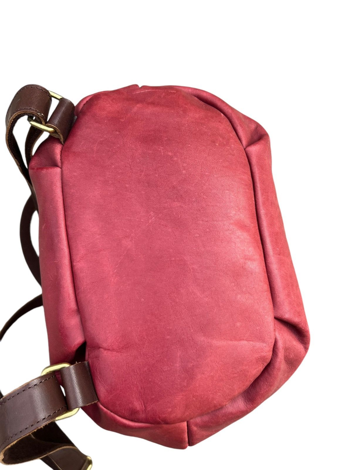 Leather Kissora Japan Scratches Patina Leather Mini Backpack Bag Size ONE SIZE - 18 Thumbnail