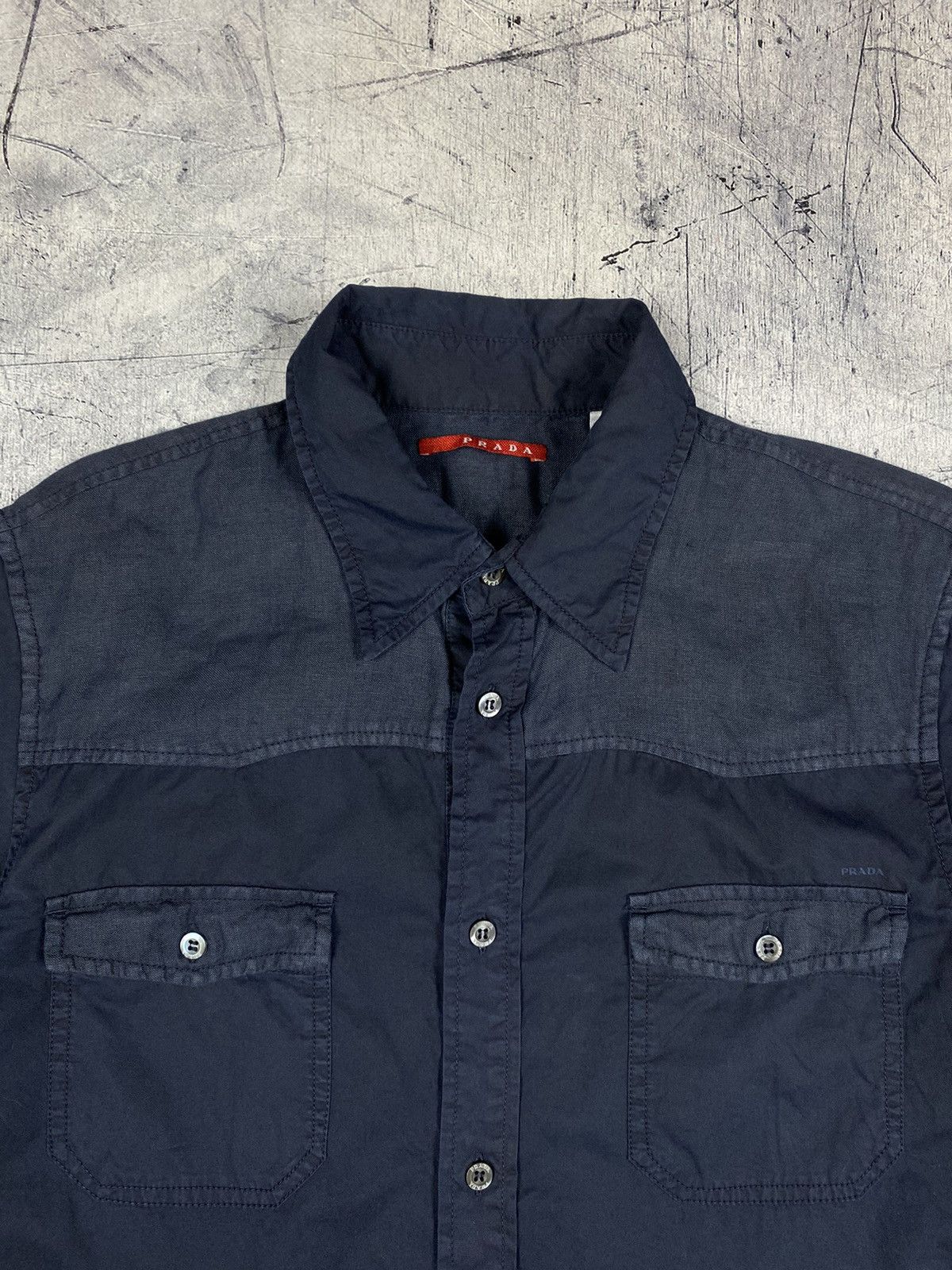 Prada × Vintage Vintage Prada Designer Luxury Button Up Shirt Size US M / EU 48-50 / 2 - 5 Thumbnail