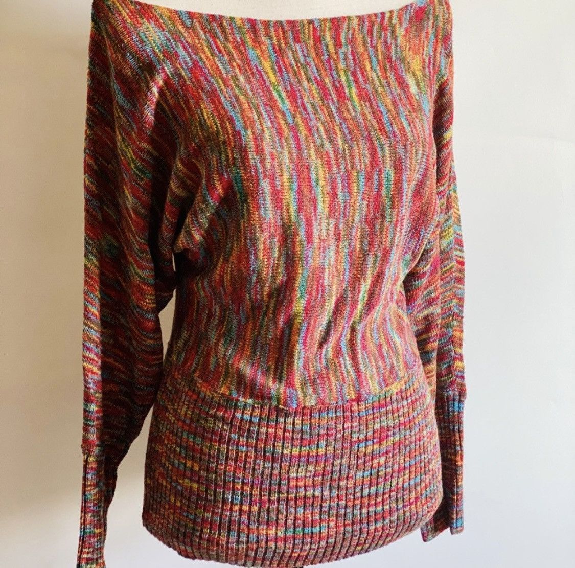 Other SANS SOUCI SEMI OFF SHOULDER MULTI COLOR PULLOVER SWEATER Size M / US 6-8 / IT 42-44 - 4 Thumbnail