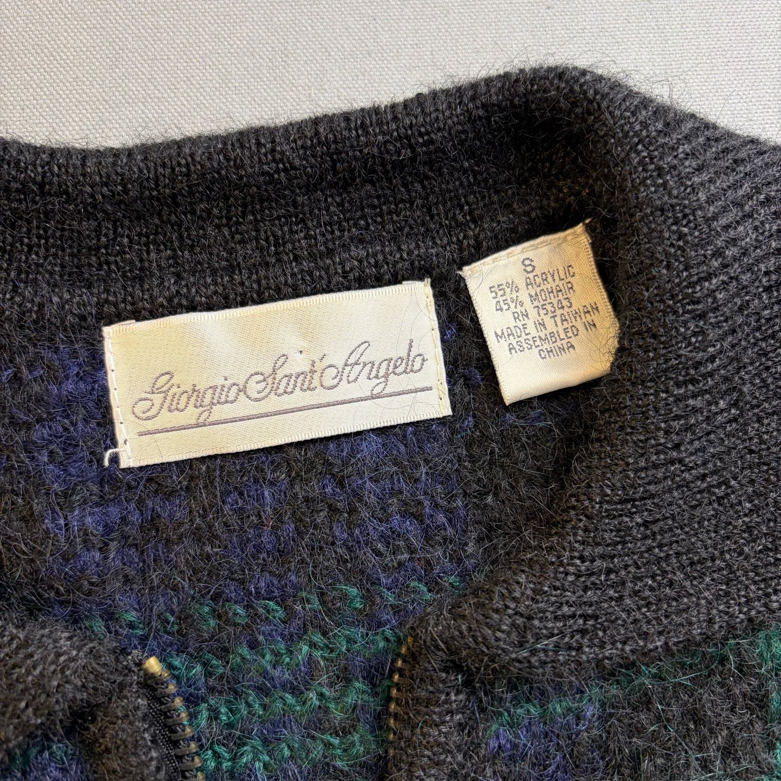 Vintage Vintage Checked Sweater Vest Blackwatch Plaid Zip Up Size M / US 6-8 / IT 42-44 - 6 Thumbnail