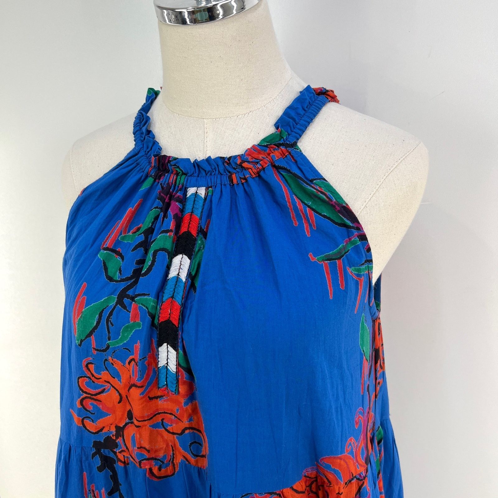 Anthropologie Anthropologie Ro's Garden Valley Halter Cover-Up Maxi Dress Size S / US 4 / IT 40 - 2 Thumbnail