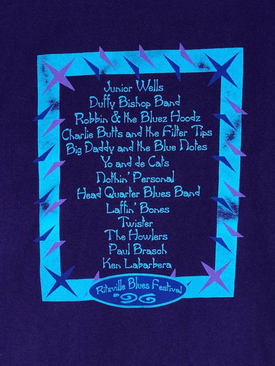 Band Tees × Vintage vintage Ritzville Blues Festival 1996 Size US XL / EU 56 / 4 - 7 Thumbnail
