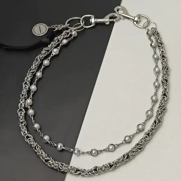 Japanese Brand 2 Layer Natural Echo Pearled Wallet Chain Size ONE SIZE - 4 Thumbnail