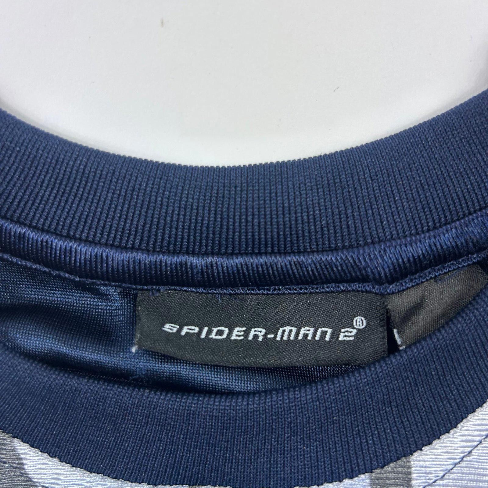 Sony Y2K 2004 Spider-Man 2 Movie Promo Shirt Blue/Multi Mens Sz L Size US L / EU 52-54 / 3 - 6 Thumbnail