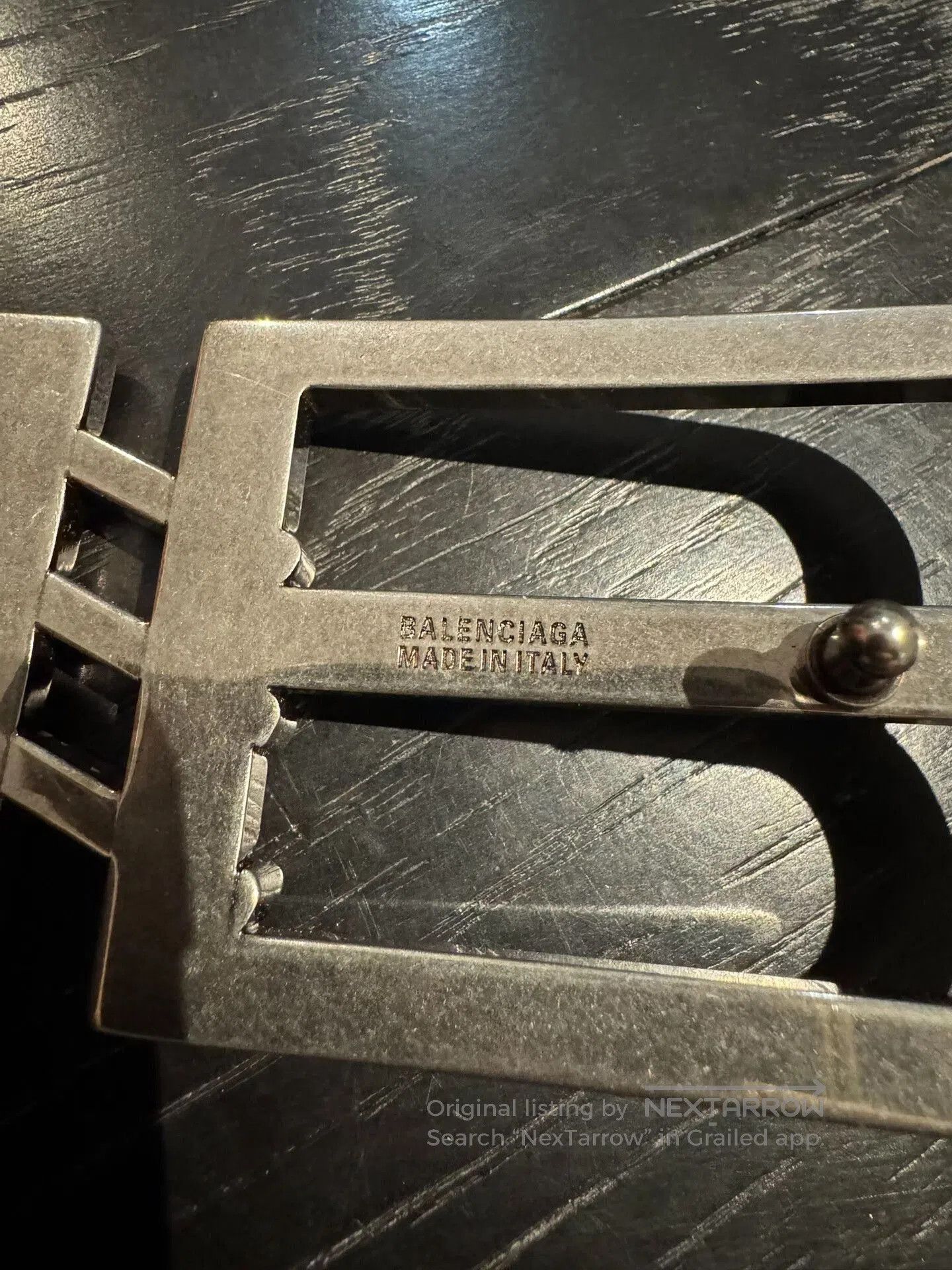 Balenciaga balenciaga dual B printed leather belt. Size ONE SIZE - 3 Thumbnail
