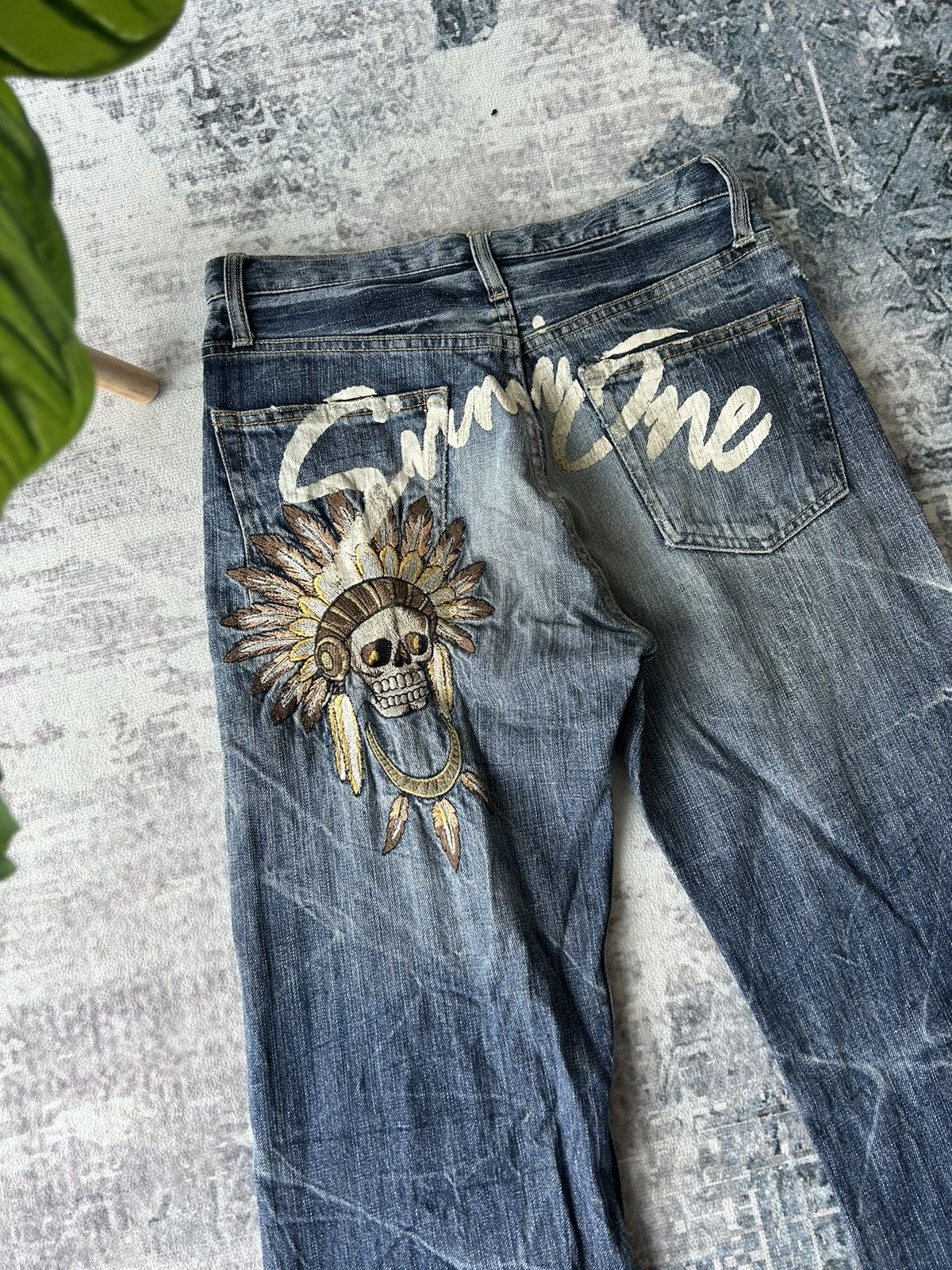 Ed Hardy Sirmione Ed Hardy Styles Embroidered Skulls Design Size US 28 / EU 44 - 3 Thumbnail