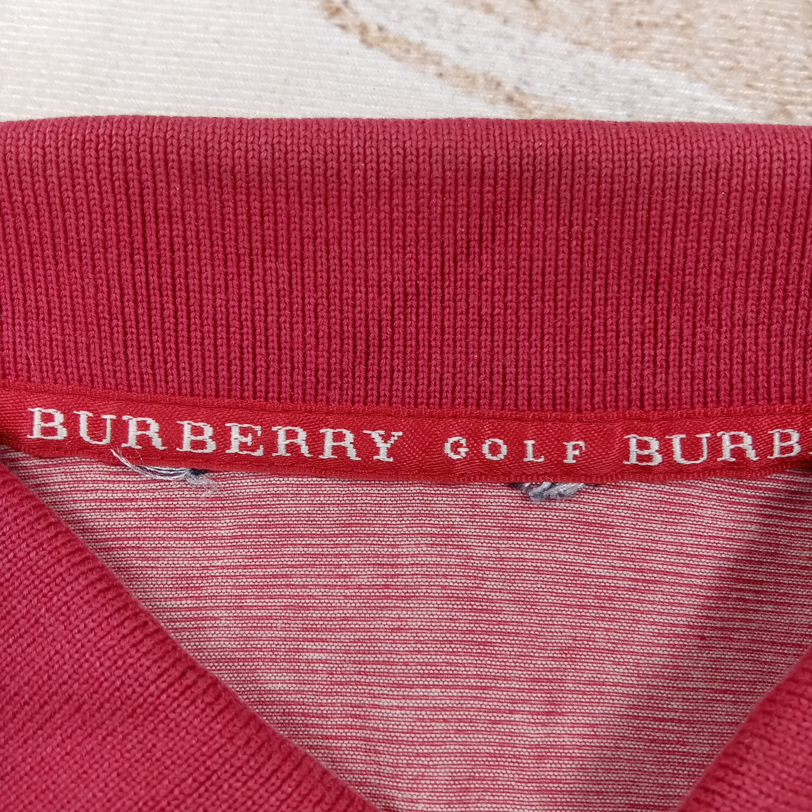 Burberry Burberry Golf Red Pinstripe Designer Polos C276N43 Size US L / EU 52-54 / 3 - 4 Thumbnail