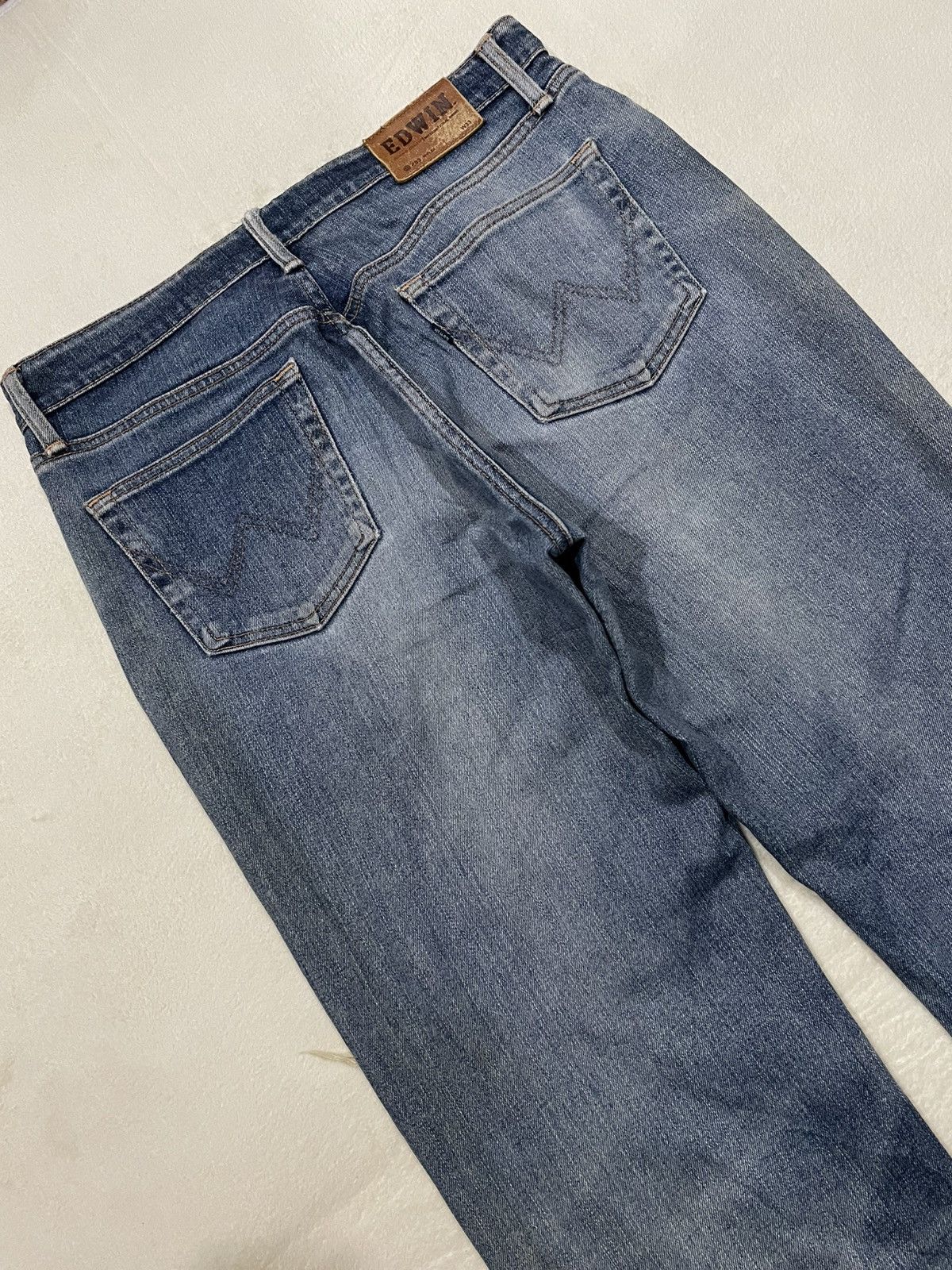 Edwin Vintage Edwin International Basic Distressed Mudwash Jeans Size US 34 / EU 50 - 15 Thumbnail