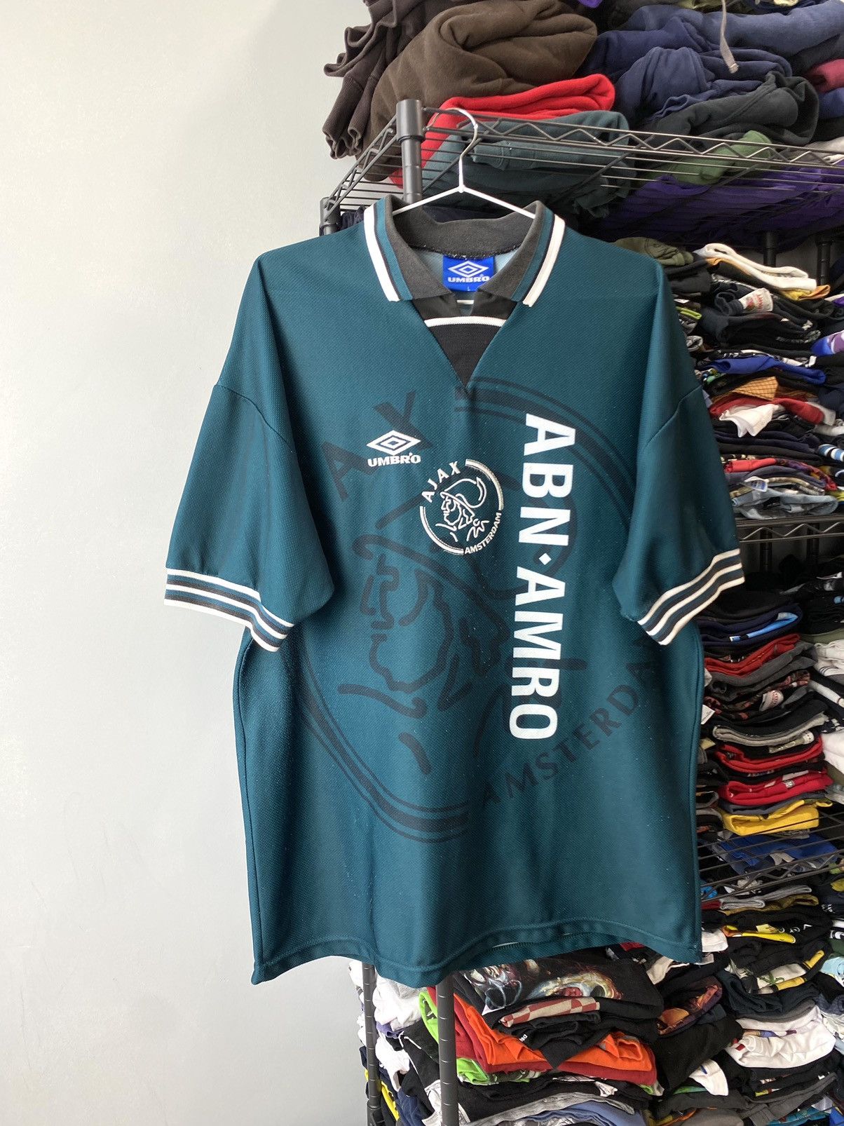Umbro Rare! 1995 1996 Vintage Umbro Ajax Soccer Jersey T Shirt Size US L / EU 52-54 / 3 - 1 Thumbnail