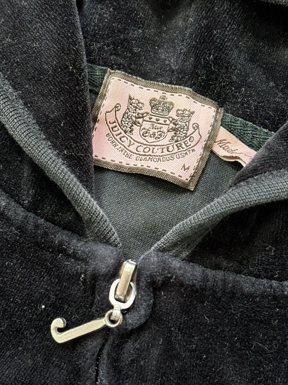 Juicy Couture VINTAGE VELOUR JUICY COUTURE 2000s ZIP UP HOODIE Size M / US 6-8 / IT 42-44 - 5 Thumbnail