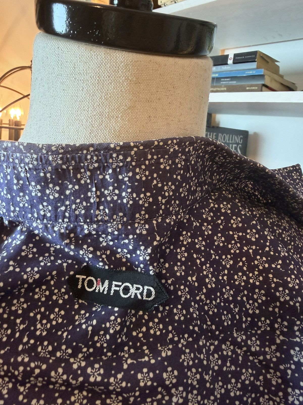 Tom Ford tom ford poplin cotton button down dress shirt purple Size US S / EU 44-46 / 1 - 5 Thumbnail