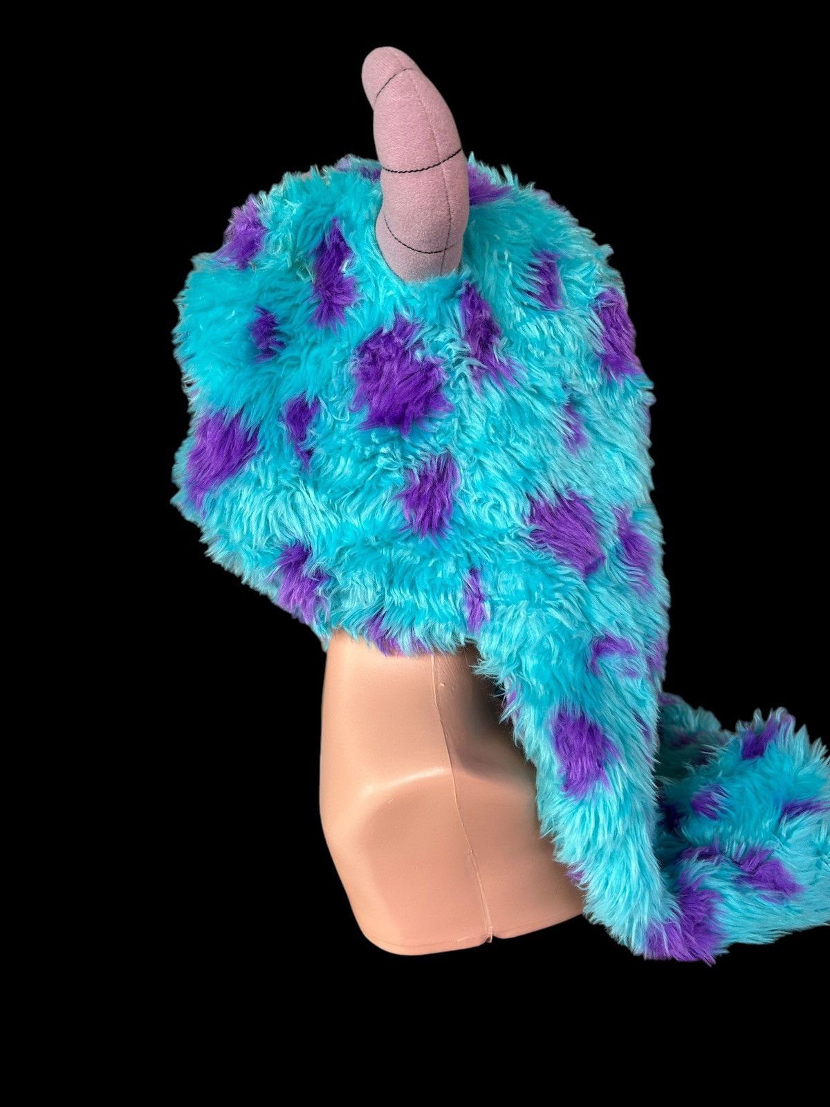 Japanese Brand × Kapital × Vintage Very Rare Monsters Inc Fur Fluffy Beanie Scarf Hats Size ONE SIZE - 7 Thumbnail