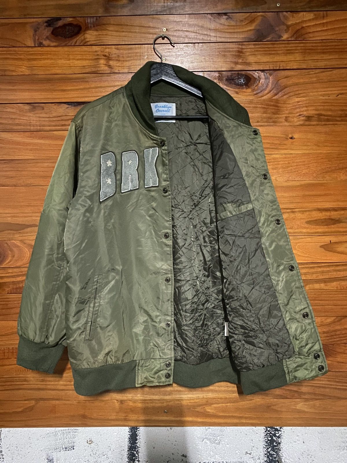 Vintage Vintage Brooklyn Overall BRKLYNS 06 Varsity Bomber Jacket Size US M / EU 48-50 / 2 - 7 Thumbnail